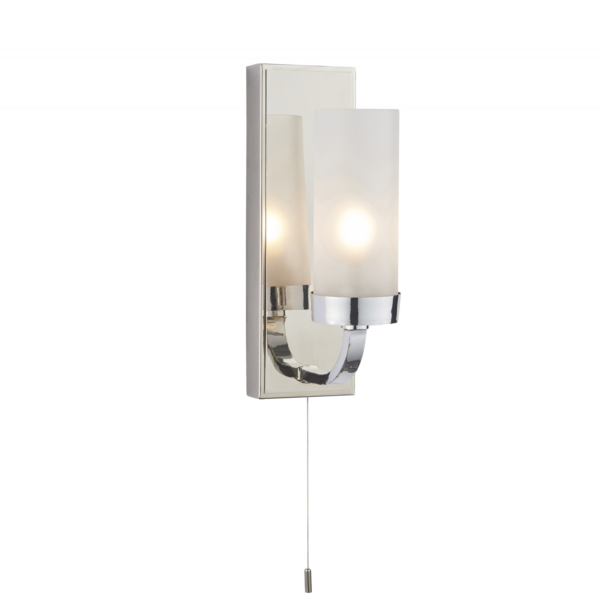 Endon Edrea IP44 Bathroom Light - Chrome With Frosted Glass Shade