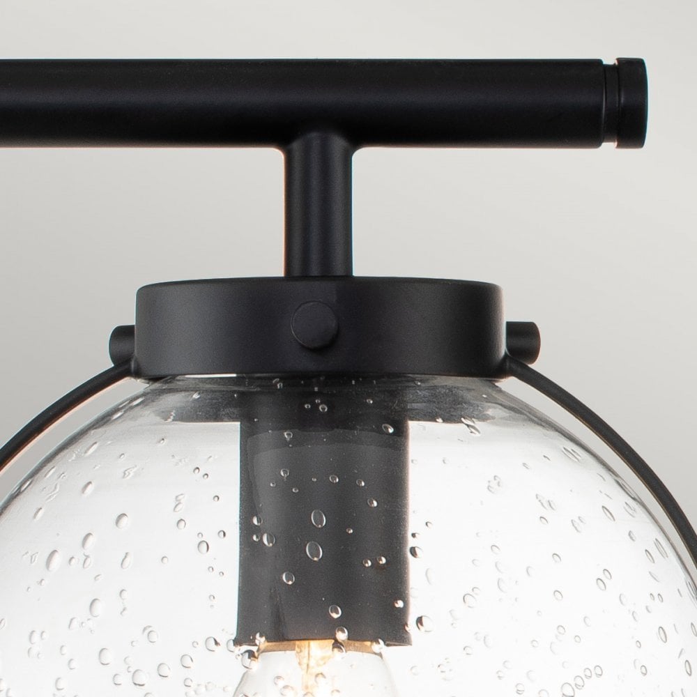 Hinkley Hollis 3 Light Wall Light - Clear - Black