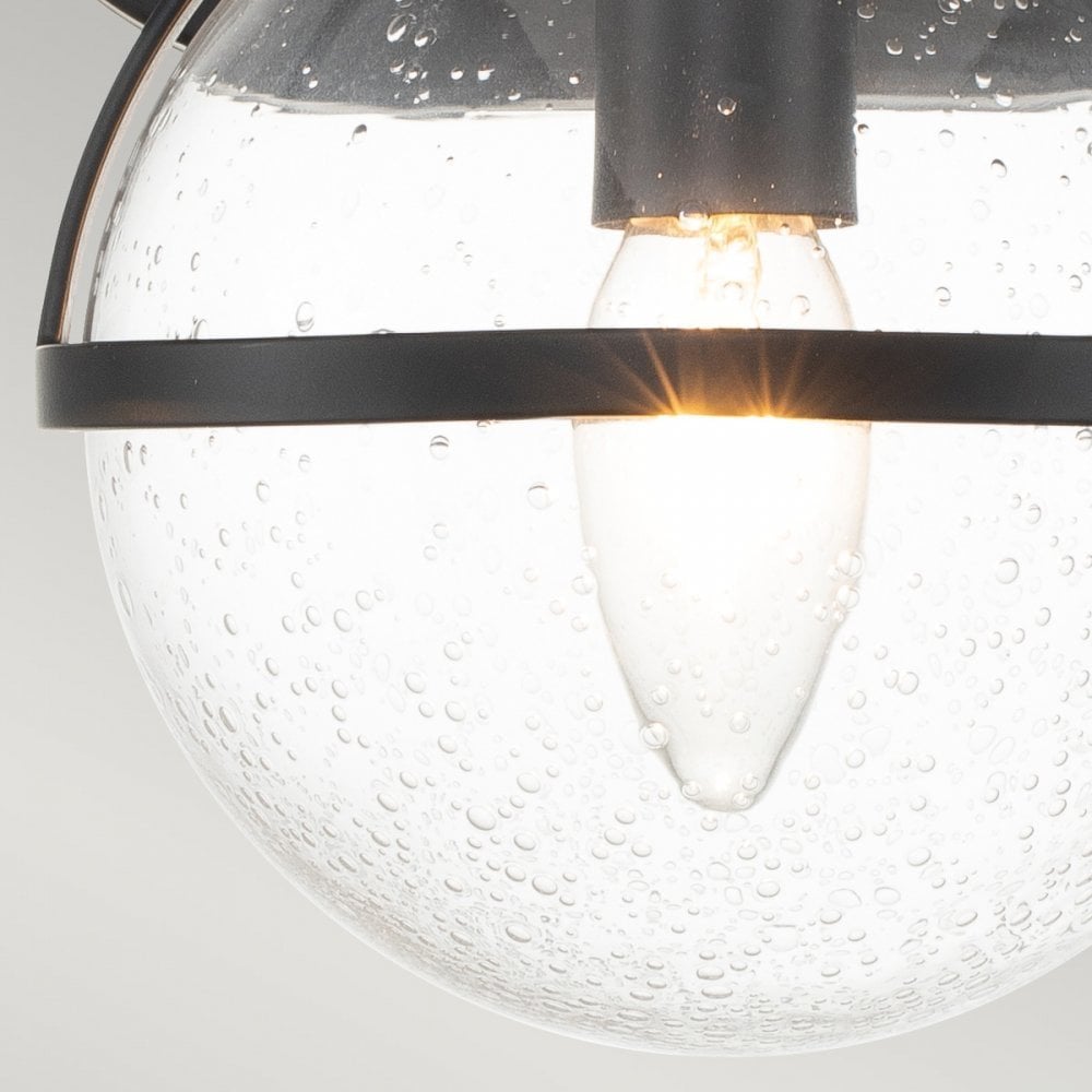 Hinkley Hollis 3 Light Wall Light - Clear - Black