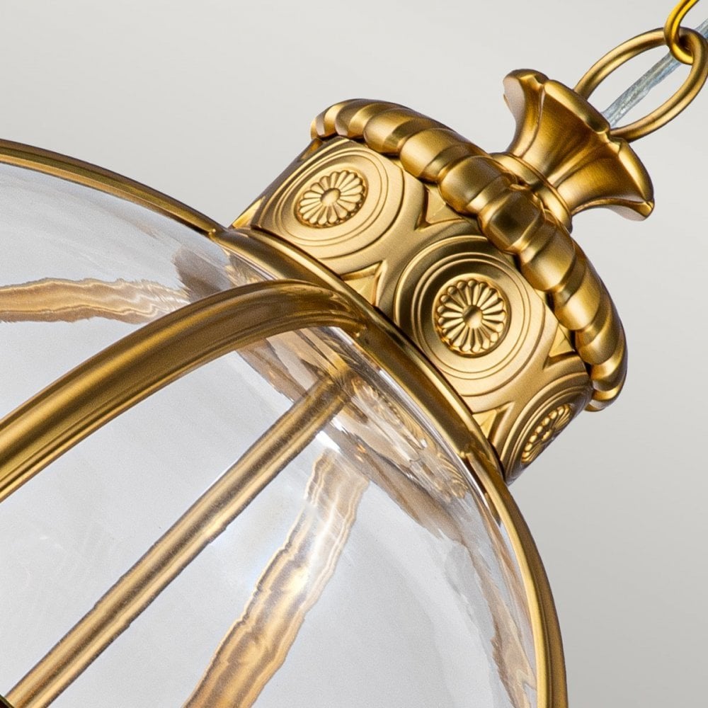 Feiss Adams 4 Light Pendant Chandelier - Brushed Brass