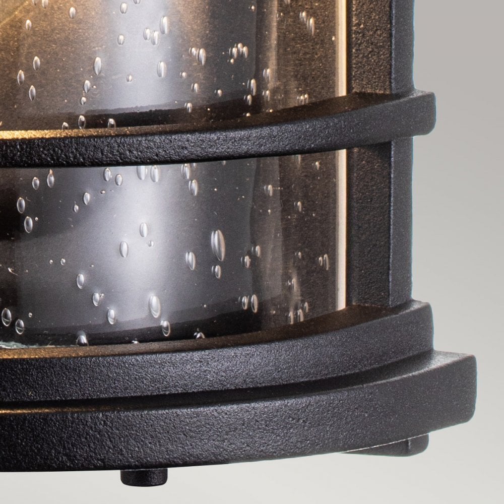 Feiss Lighthouse Single Half Lantern - Textured Black