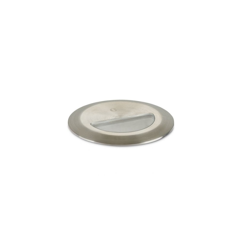 Collingwood WL340 Asymmetric Straight to Mains Brush Finish Step Light - Stainless Steel