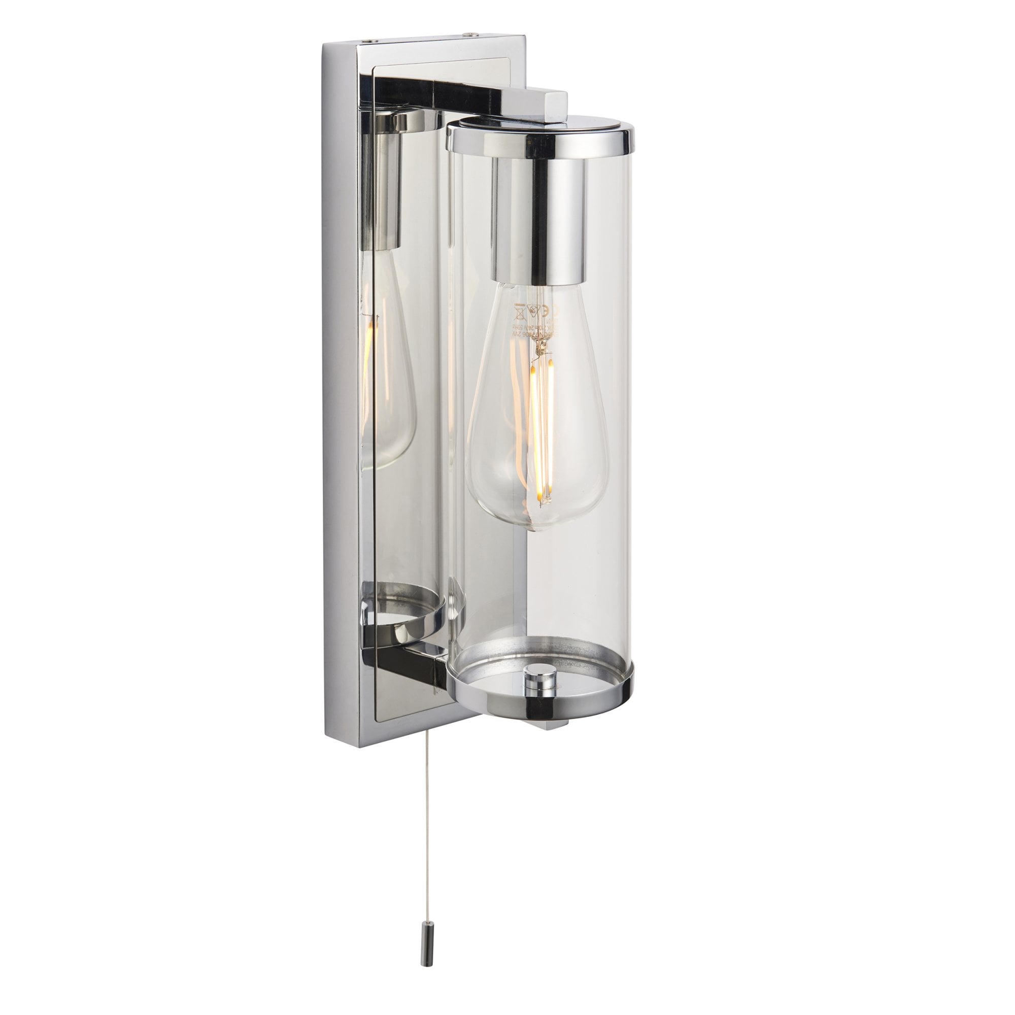 Utopia Tube Wall Light - IP44 - Chrome