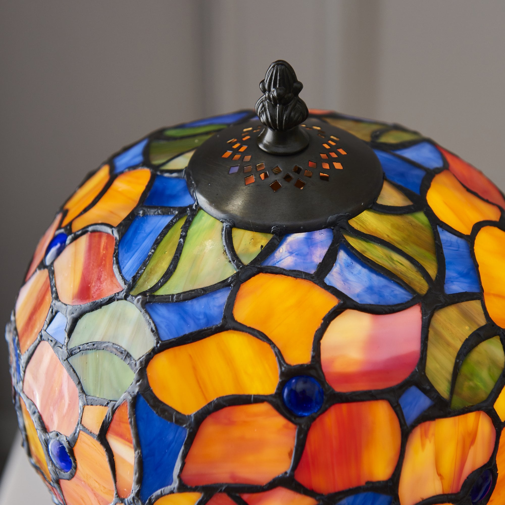 Interiors 1900 Josette Small Table Lamp - Tiffany Glass