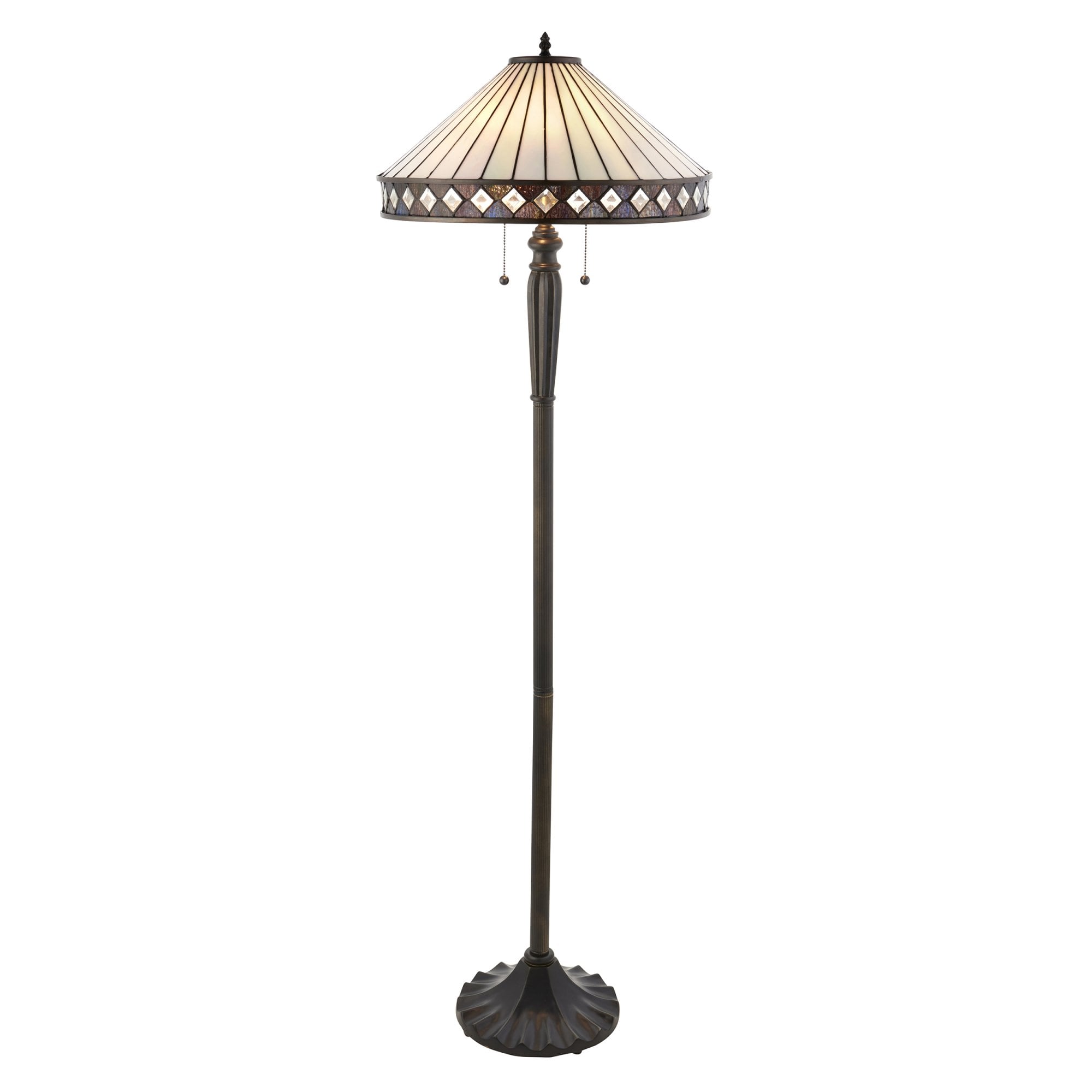 Interiors 1900 Fargo Floor Lamp - Tiffany Glass