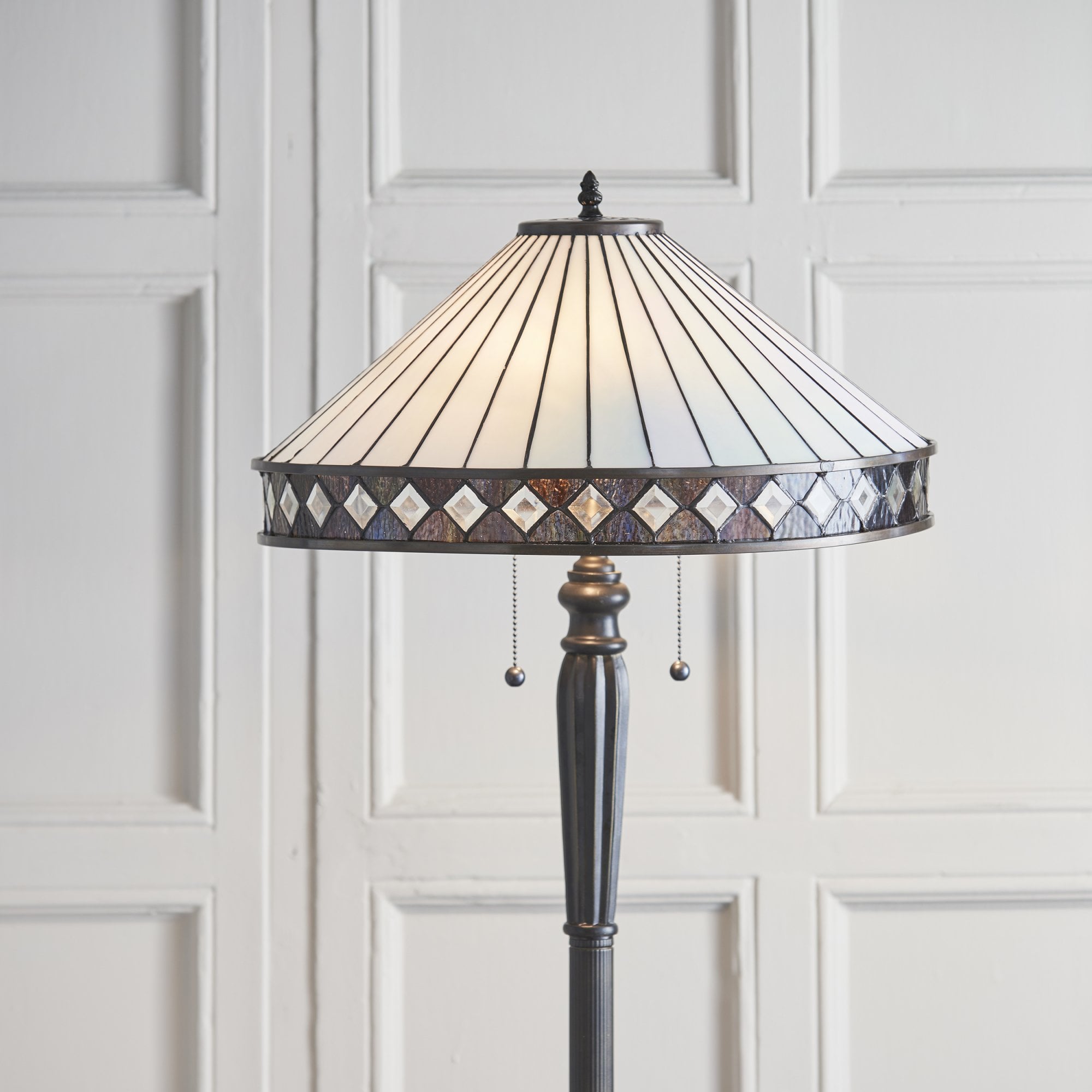 Interiors 1900 Fargo Floor Lamp - Tiffany Glass