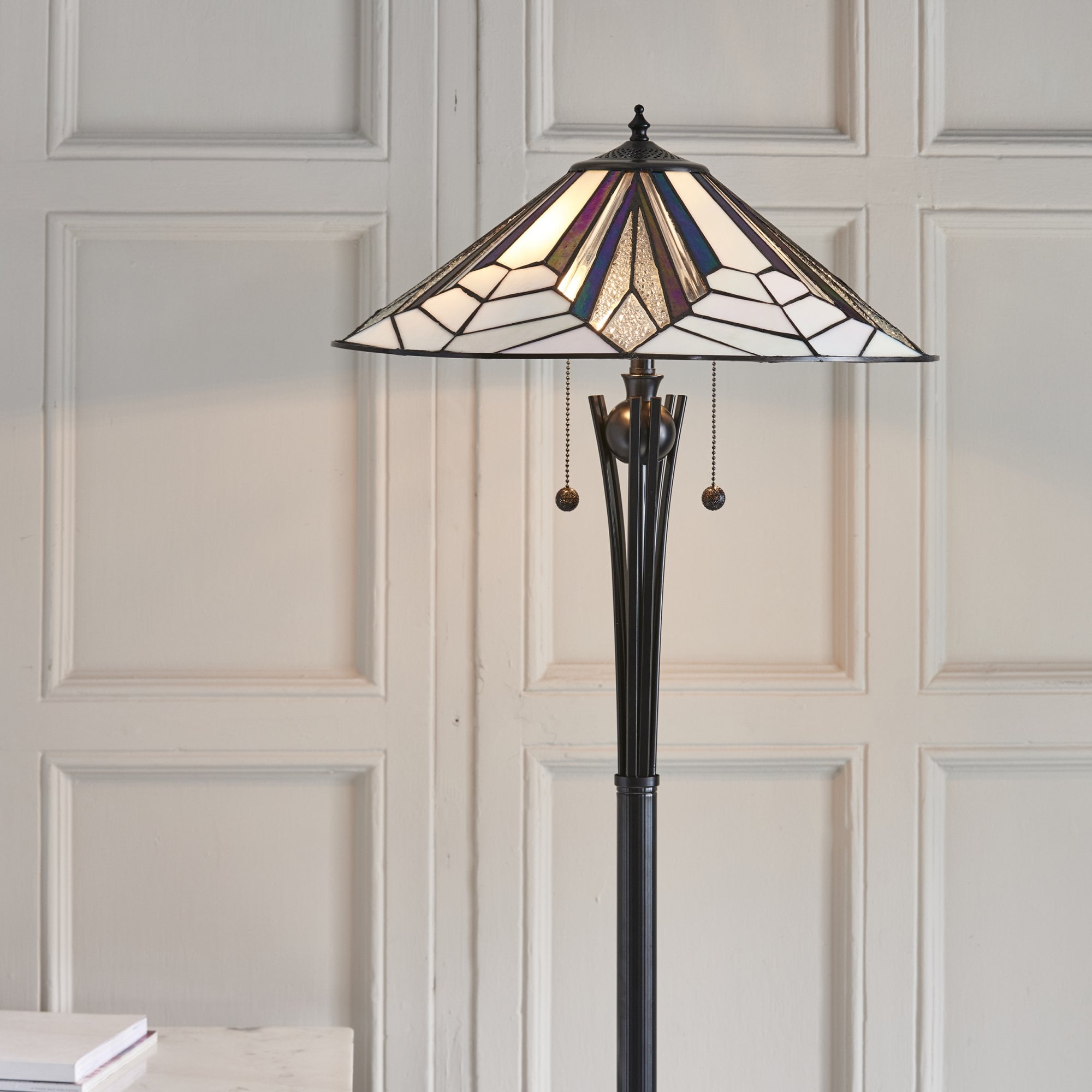 Interiors 1900 Astoria Floor Lamp - Tiffany Glass