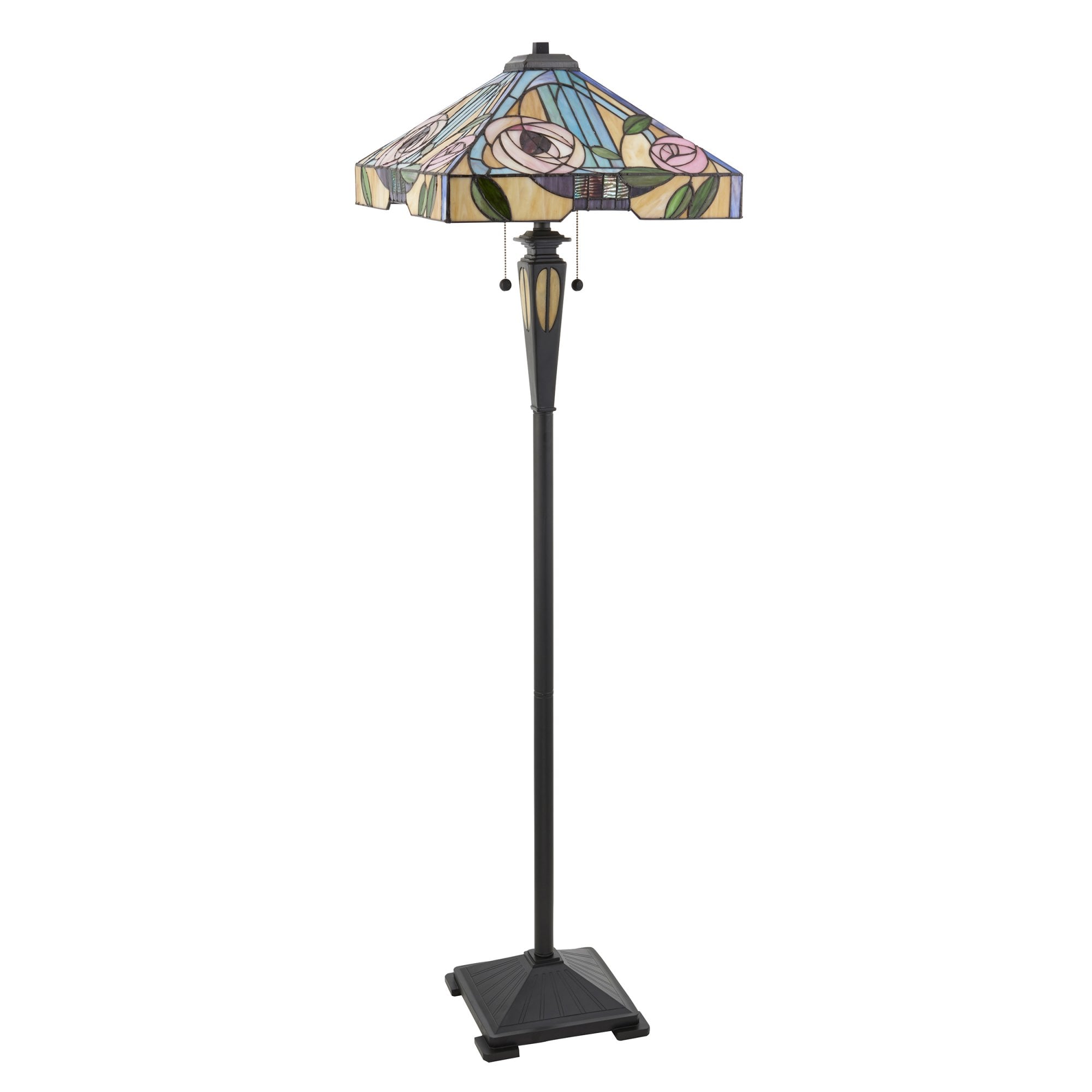Interiors 1900 Willow Floor Lamp - Tiffany Glass