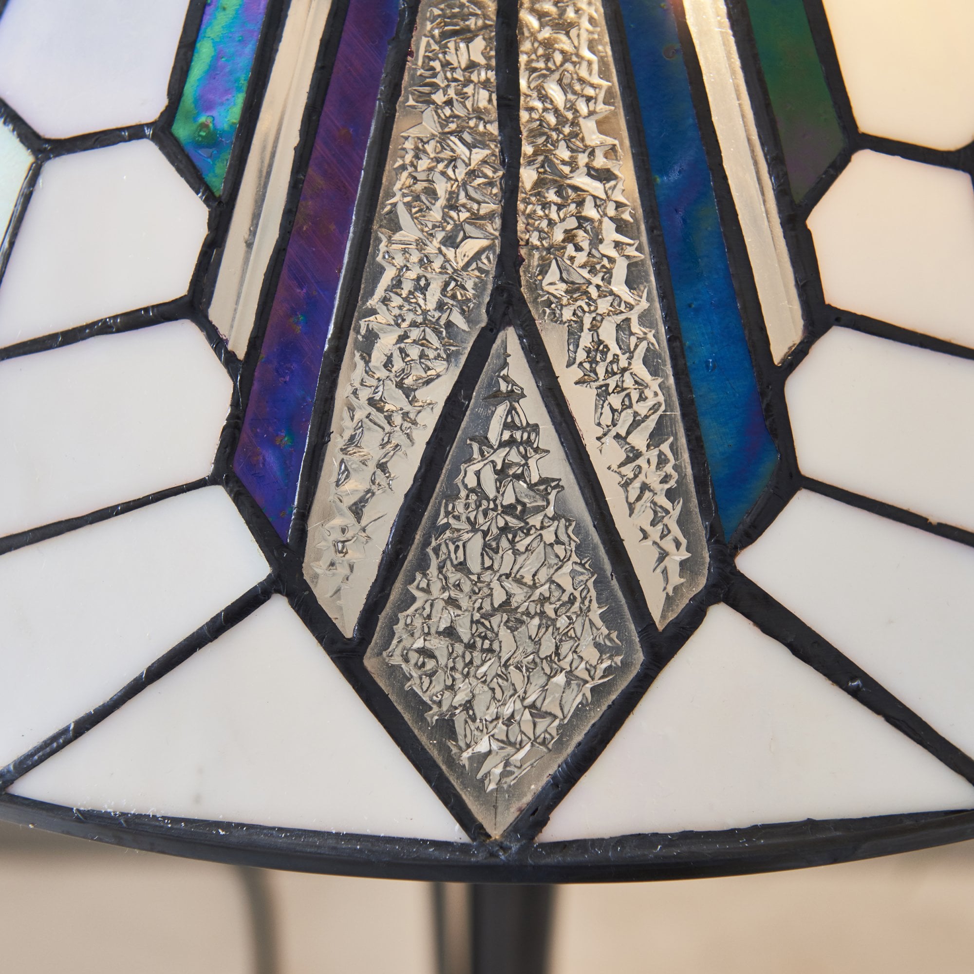 Interiors 1900 Astoria Medium Table Lamp - Tiffany Glass