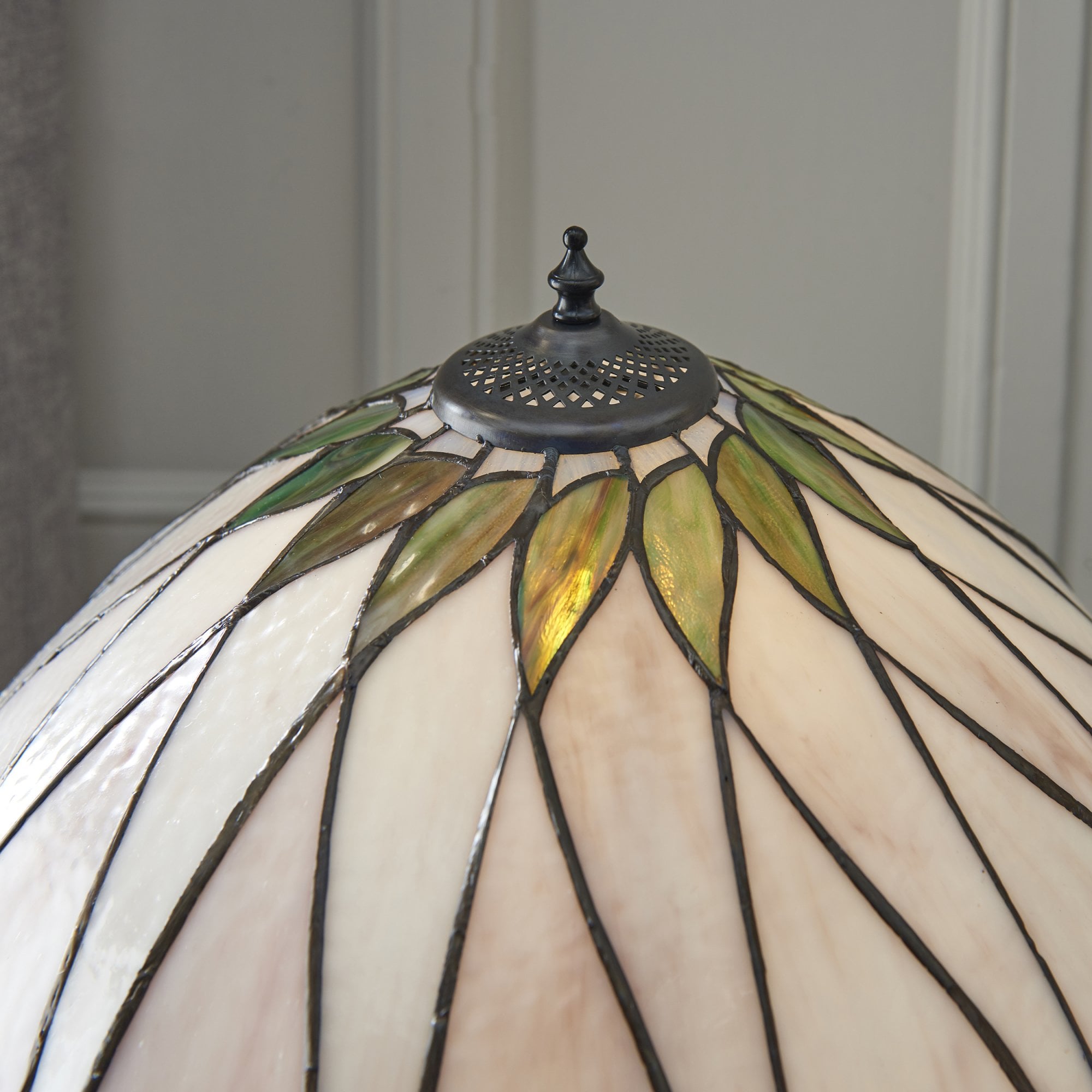 Interiors 1900 Hutchinson Medium Table Lamp - Tiffany Glass
