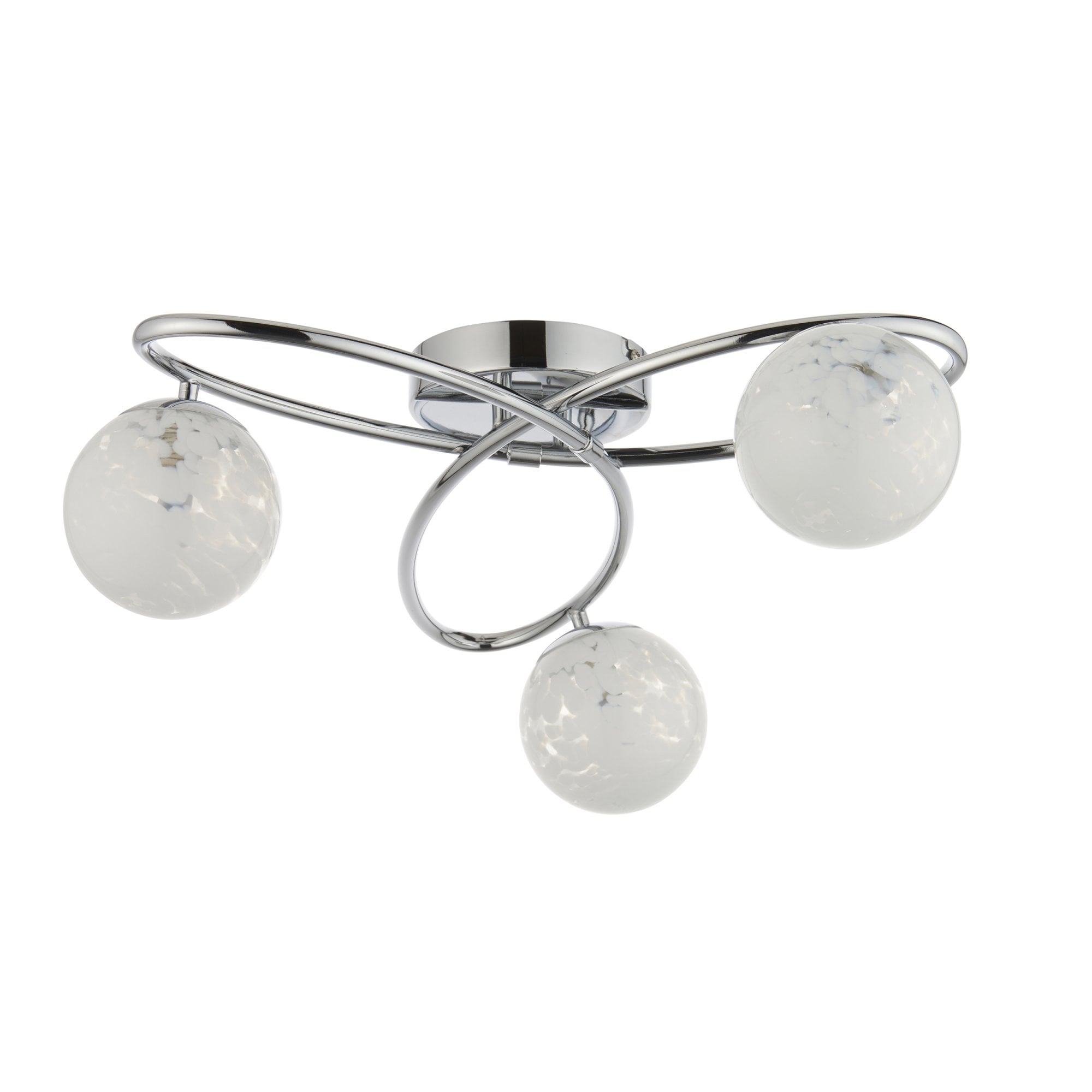 Endon Maye 3 Light Semi-Flush - Polished Chrome