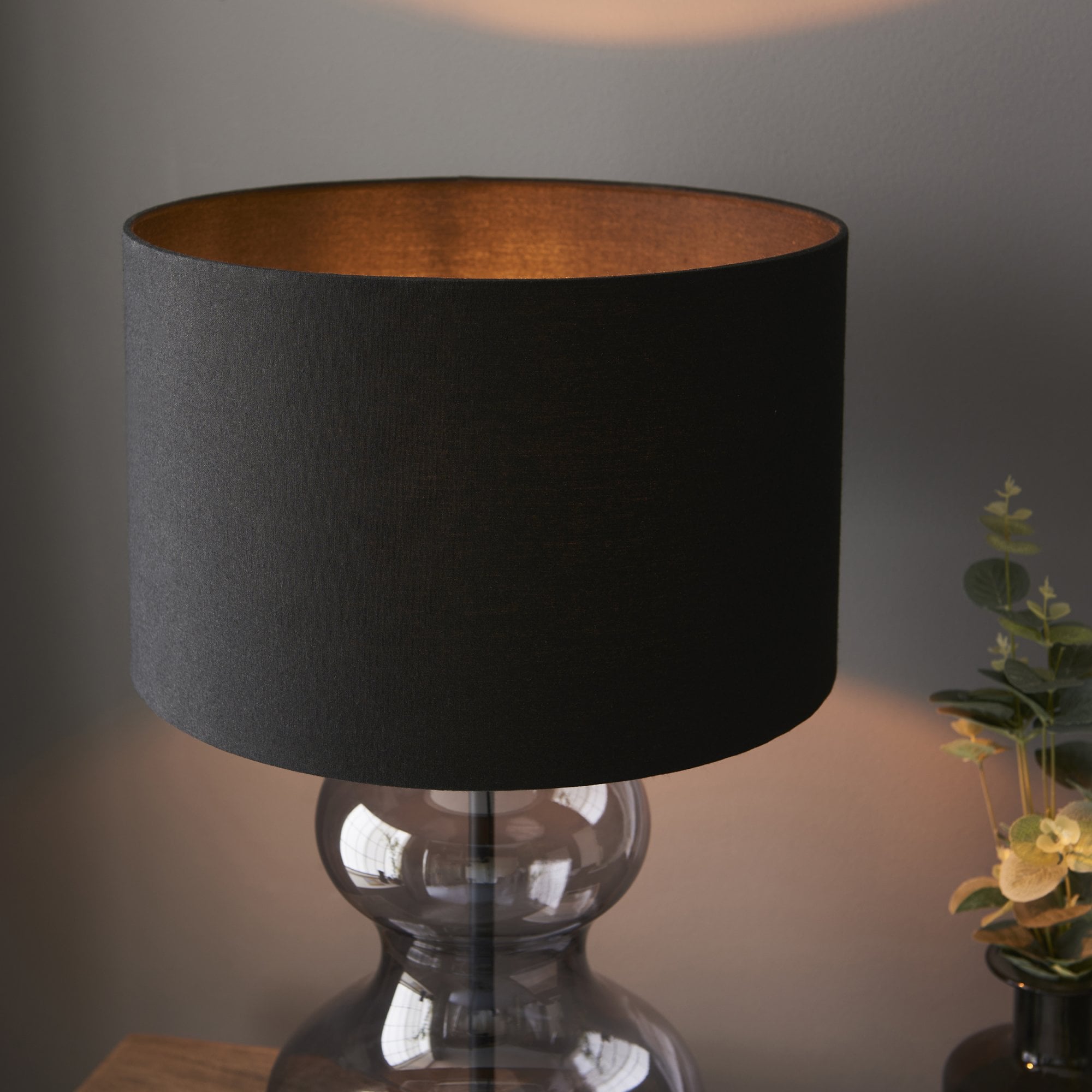 Endon Kelda Shaped Touch Table Lamp - Matt Black