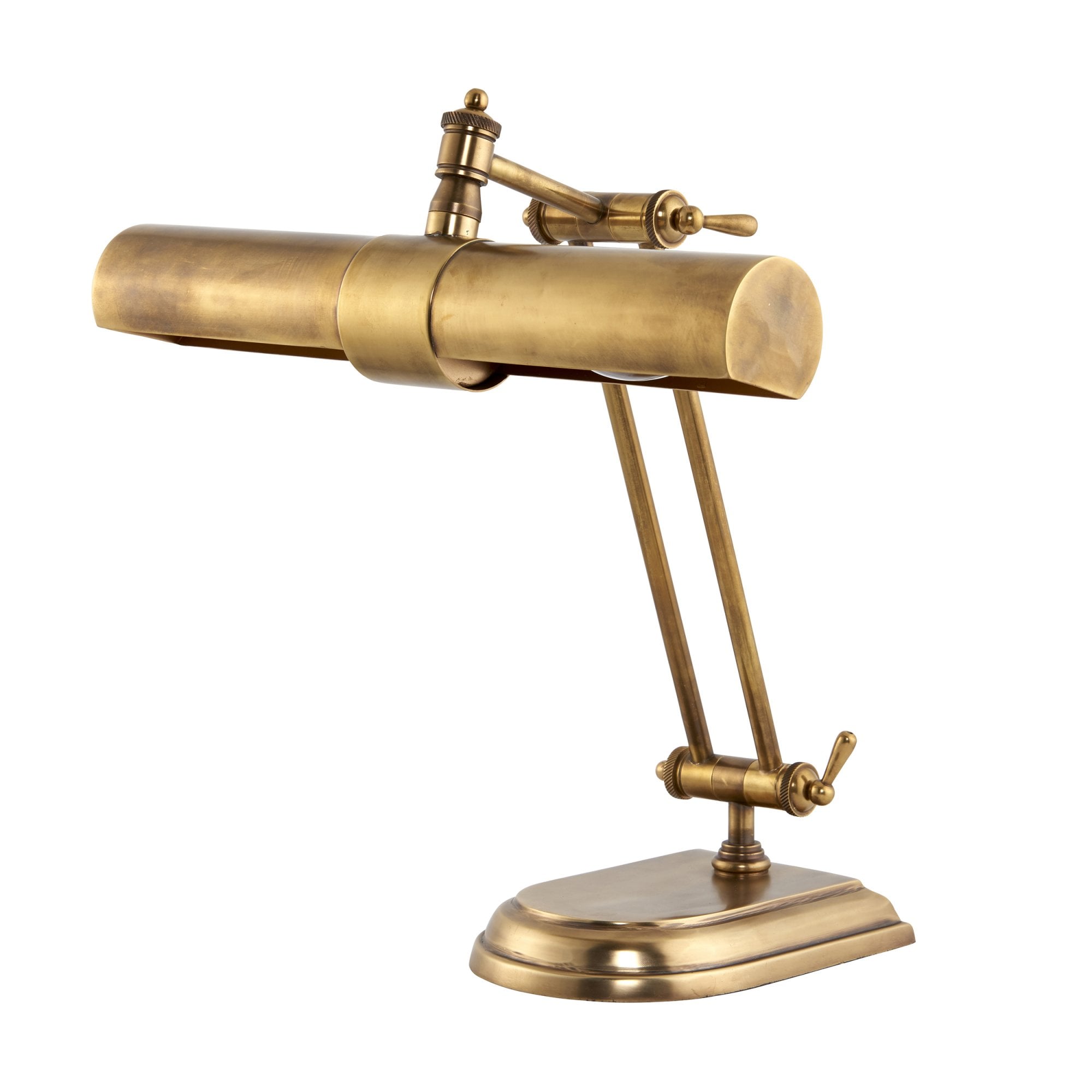 Interiors 1900 Winchester 2 Light Table Lamp - Solid Mellow Brass