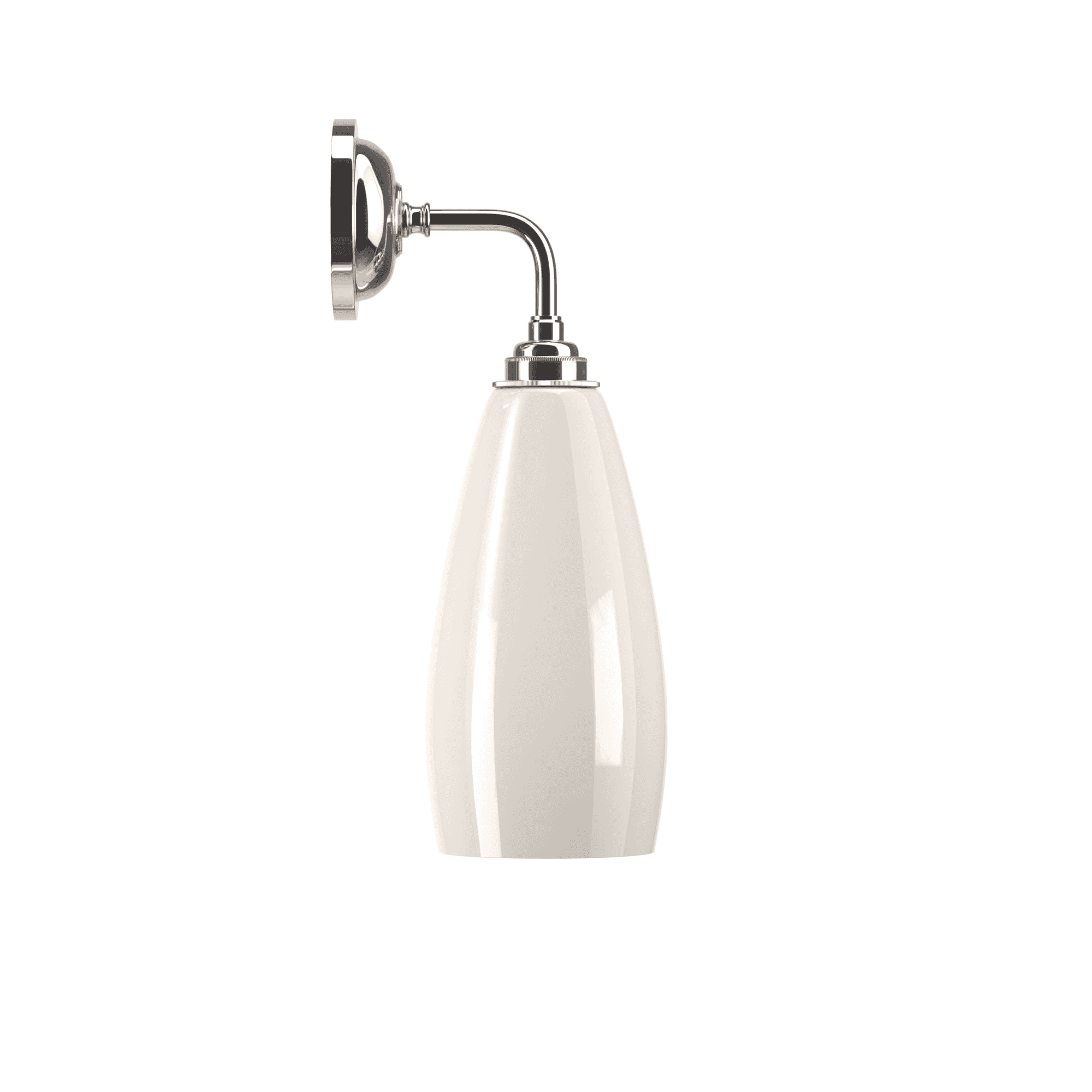Fritz Fryer Upton Contemporary Medium Wall Light - White Glass (Various Colour Options)
