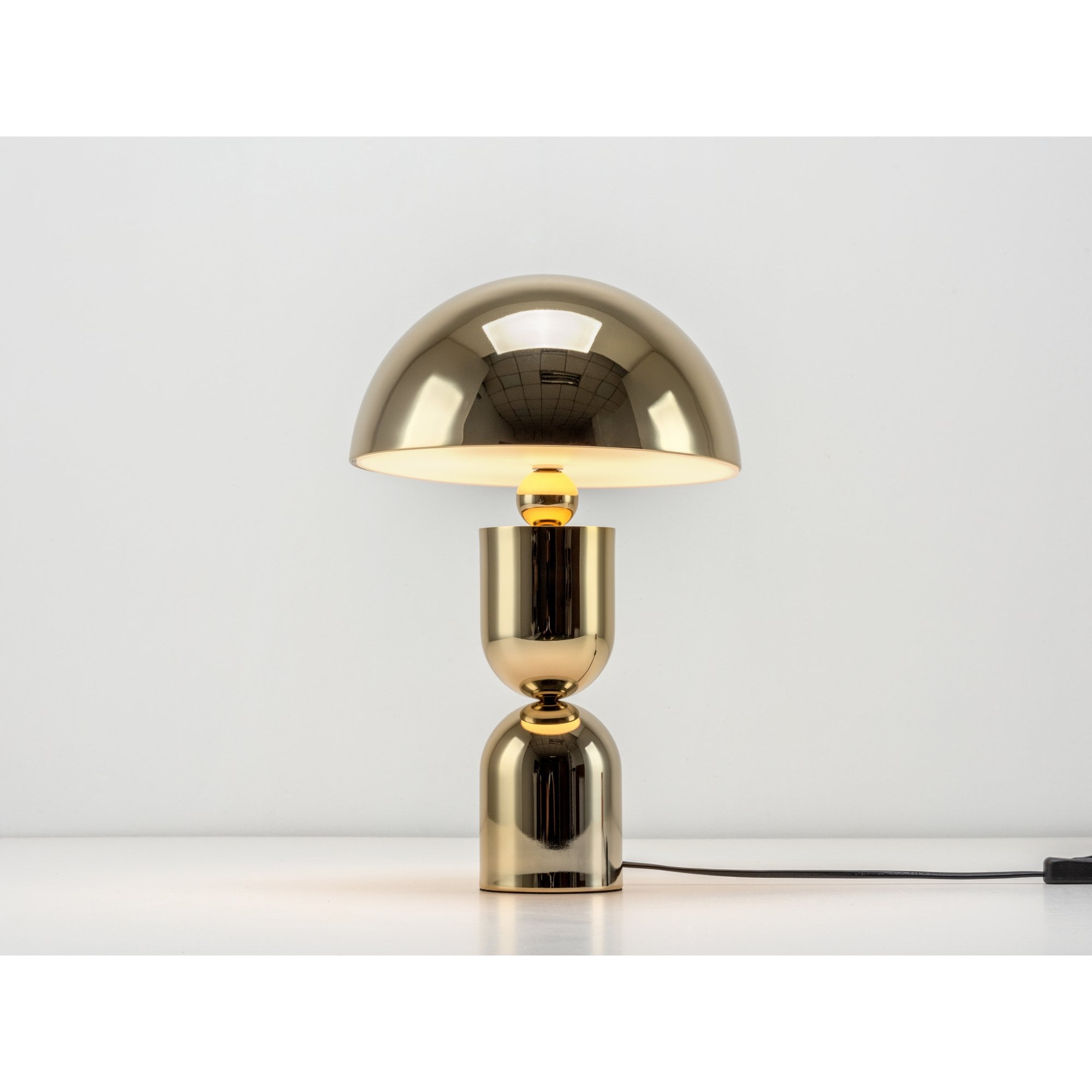 houseof. Mushroom Dome Table Lamp - Brass