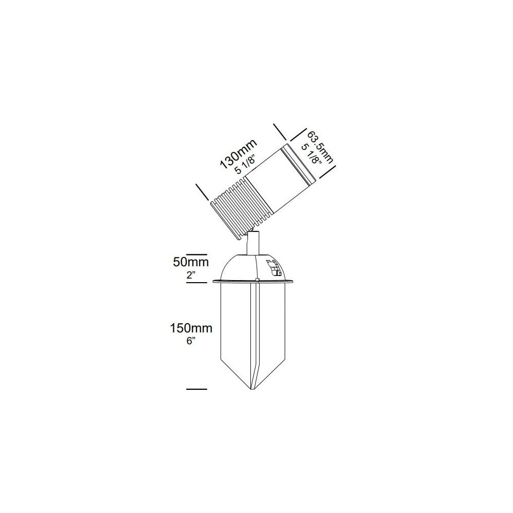 Hunza High Power RGBW Spike Spot - Powder Coat - Low Voltage