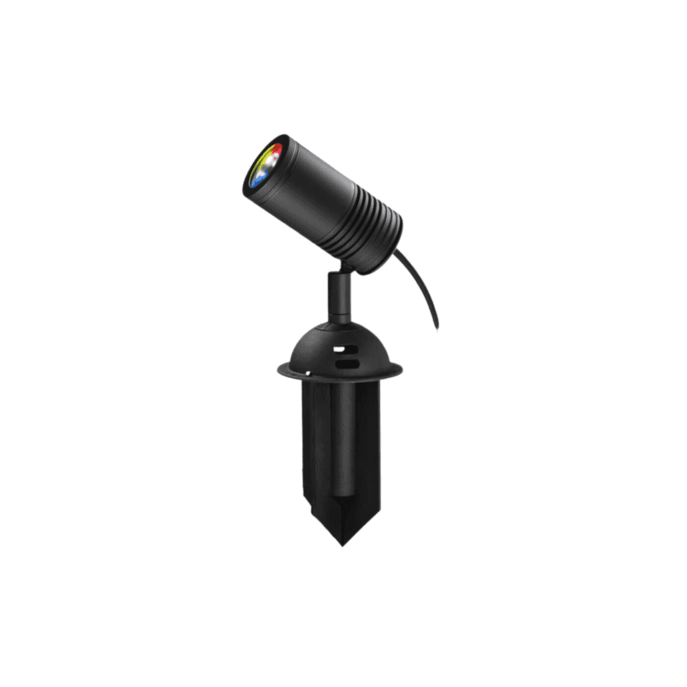 Hunza High Power RGBW Spike Spot - Powder Coat - Low Voltage