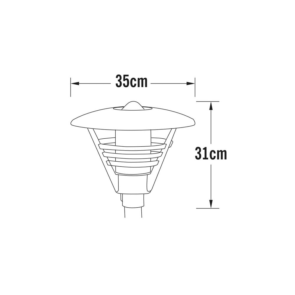 Konstsmide Gemini Single Head - Matt White - Head Only
