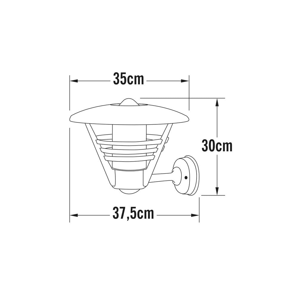 Konstsmide Gemini Wall Light - Matt Black
