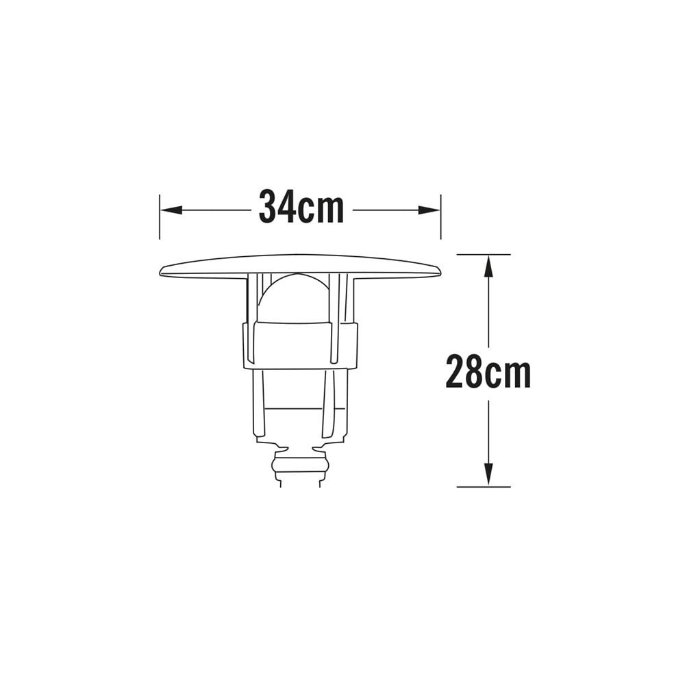 Konstsmide Freja Single Head - Matt Black - Head Only