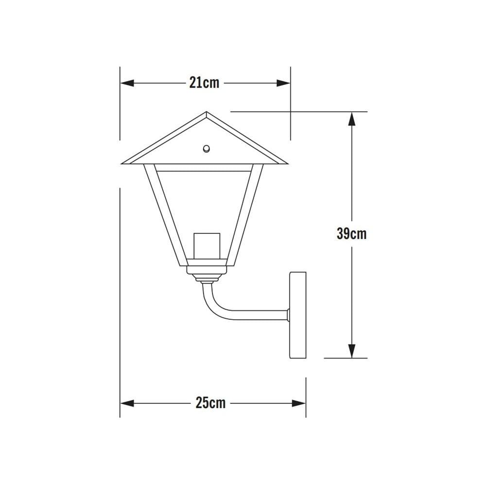 Konstsmide Benu Small LED Up Wall Light - Galvanised