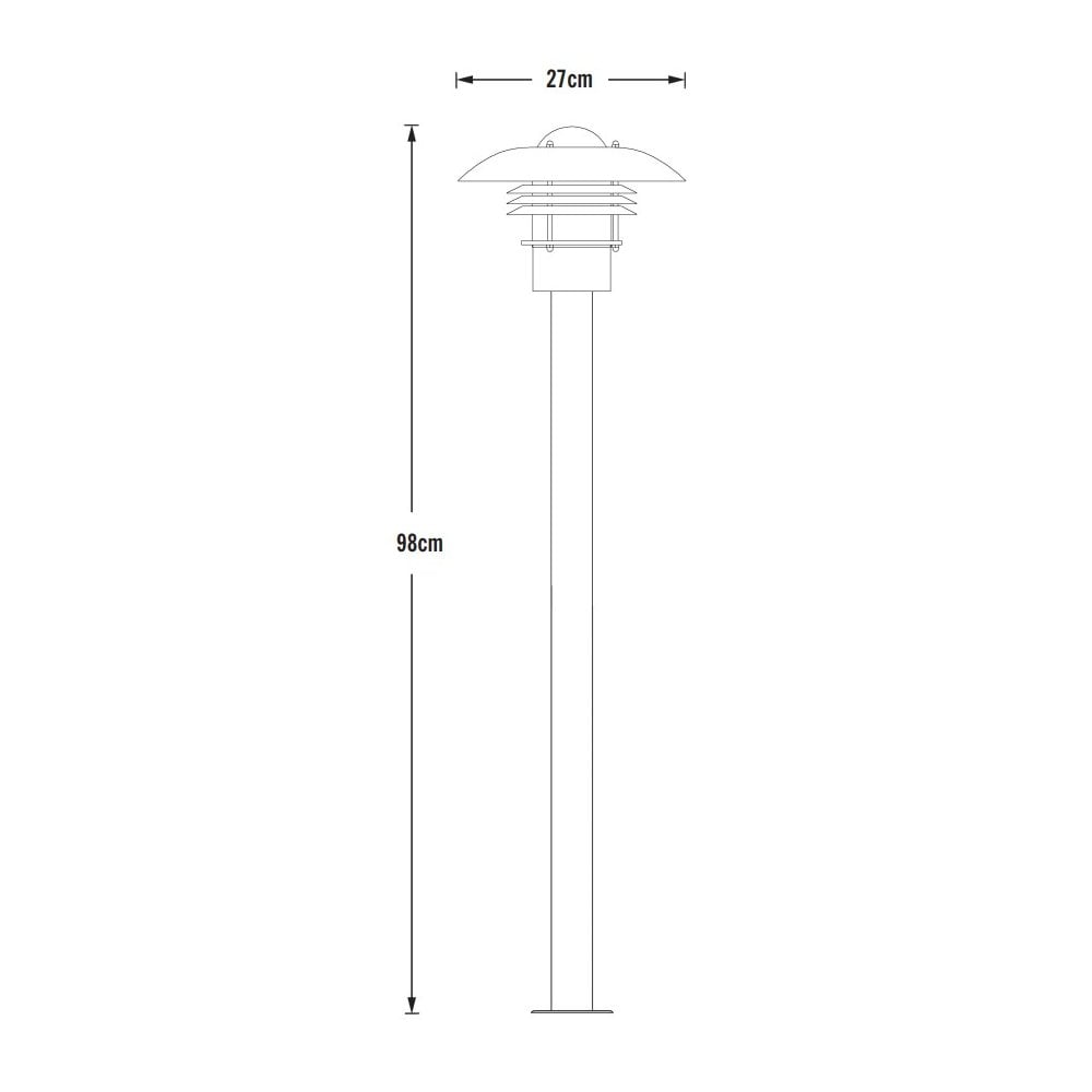 Konstsmide Modena Pathway Lantern - Galvanised Steel