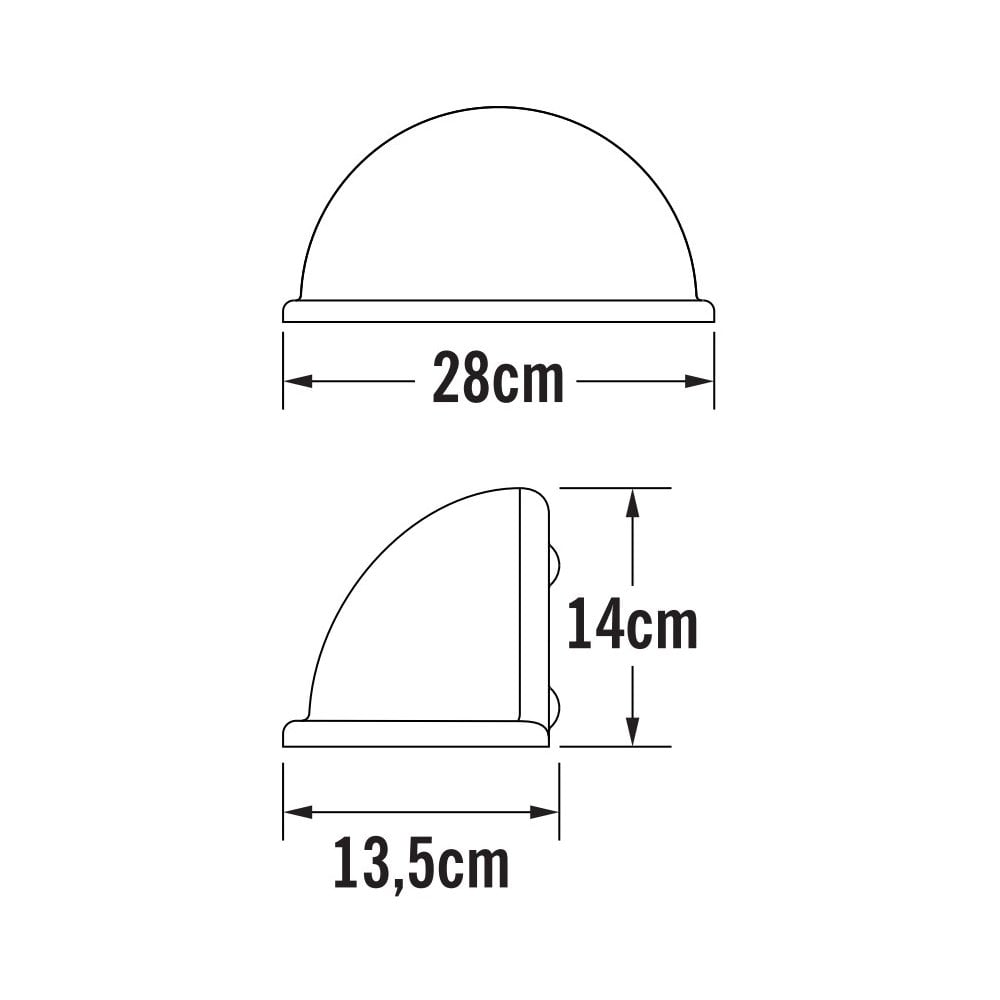 Konstsmide Torino Large Wall Light - Stainless Steel