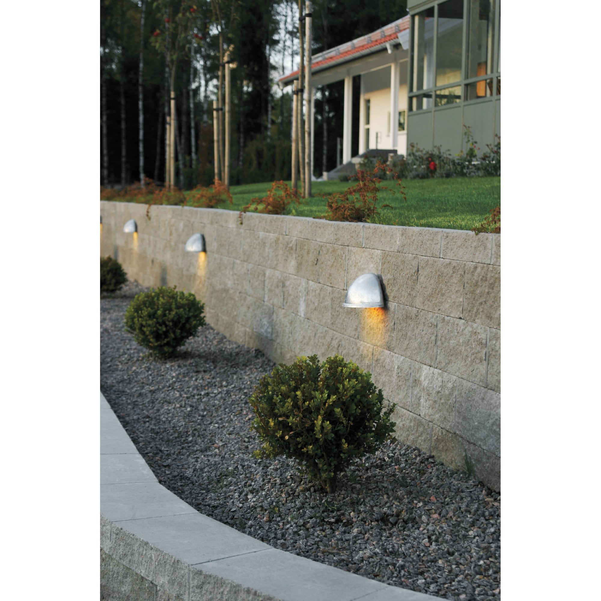 Konstsmide Torino Large Wall Light - Galvanised Steel