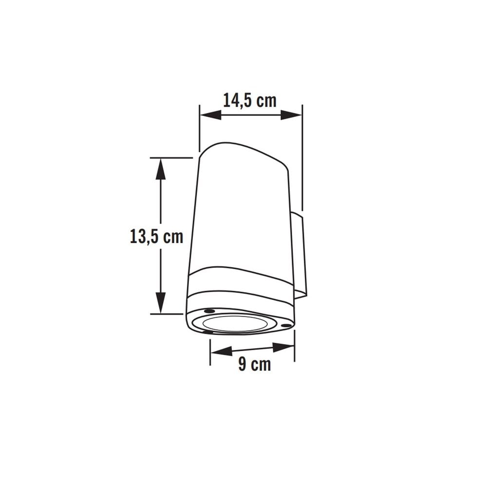 Konstsmide Modena Single Ring Down Wall Light - Matt White