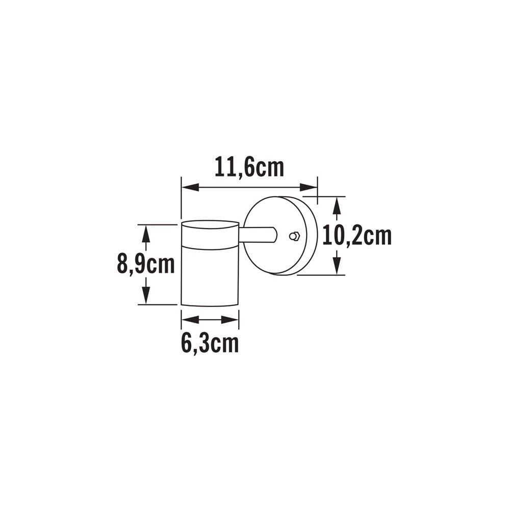 Konstsmide Modena 9cm Down Wall Light - Matt Black