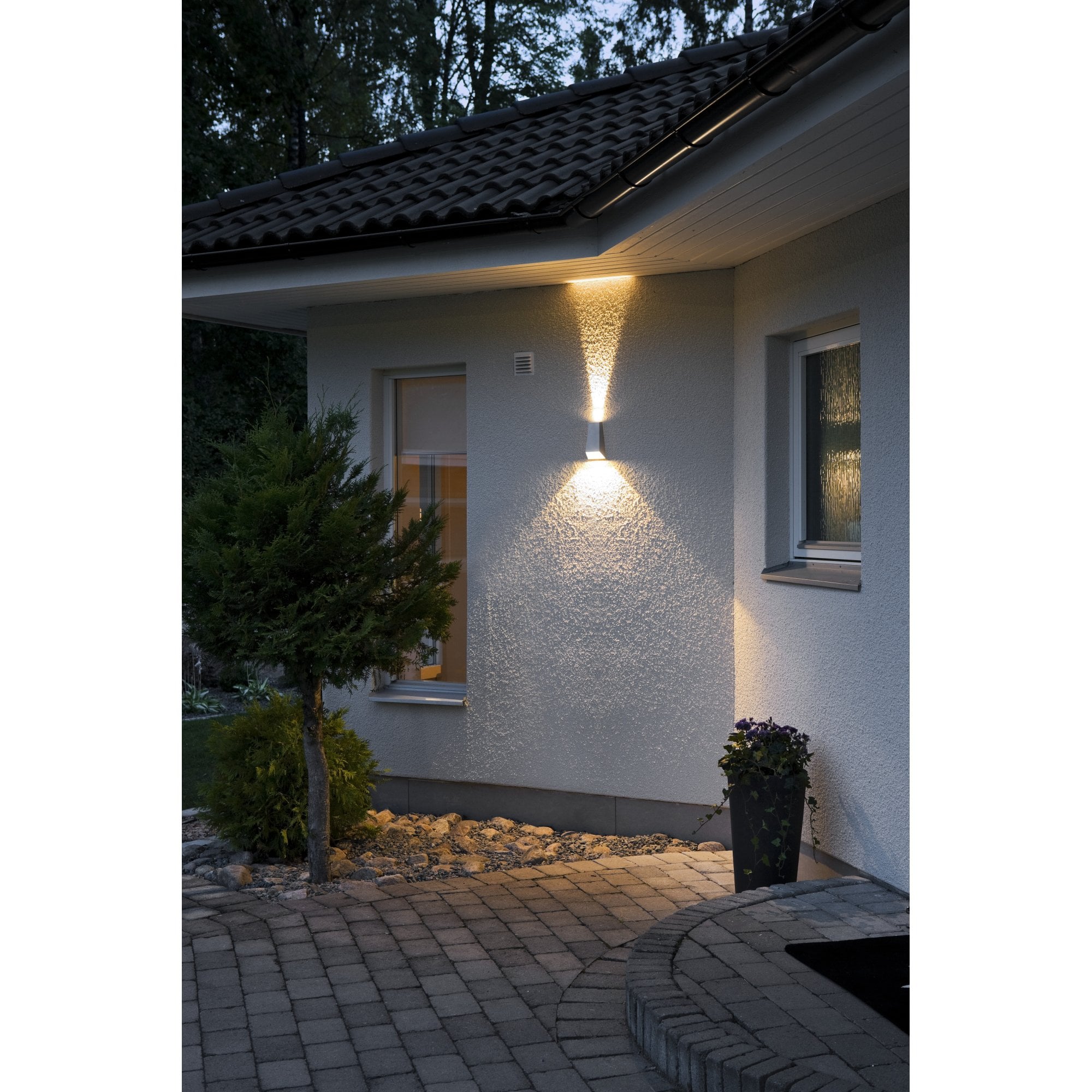Konstsmide Imola High Power LED Wall Light - Aluminium