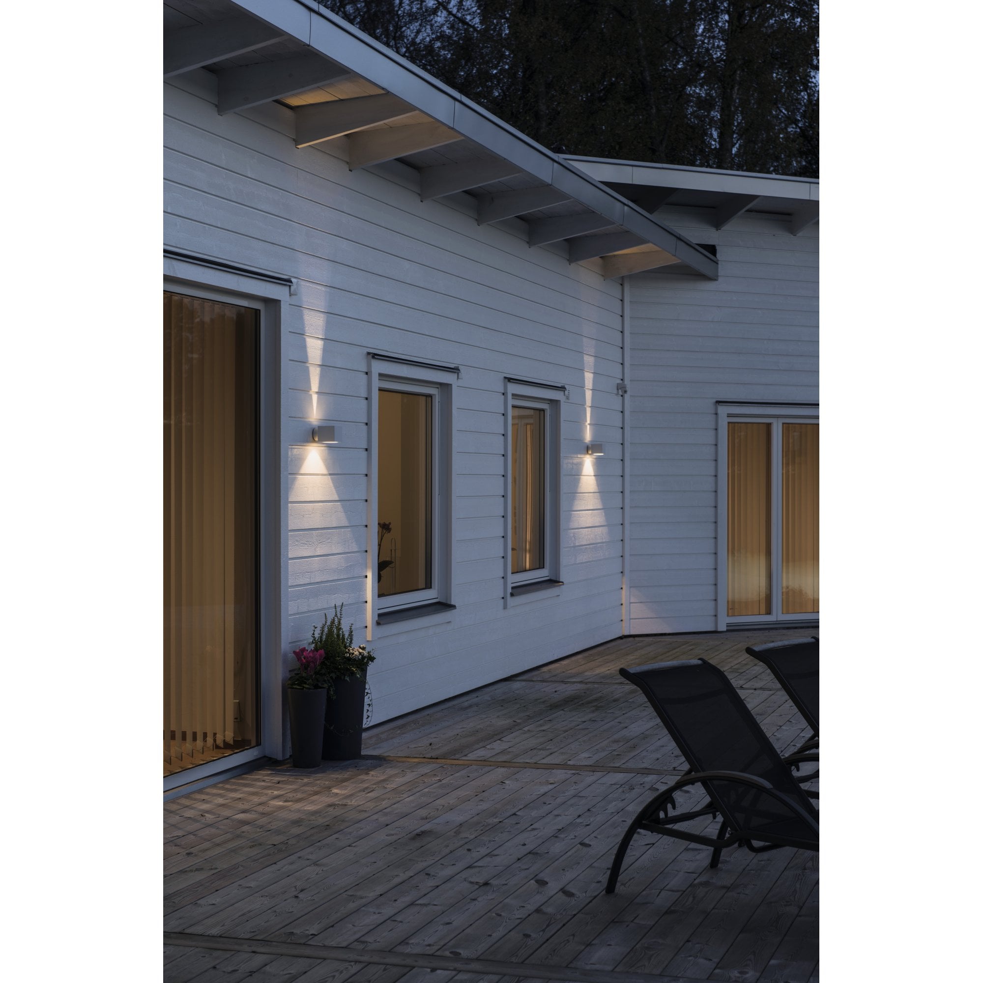 Konstsmide Modena Square Wall Light - Matt White