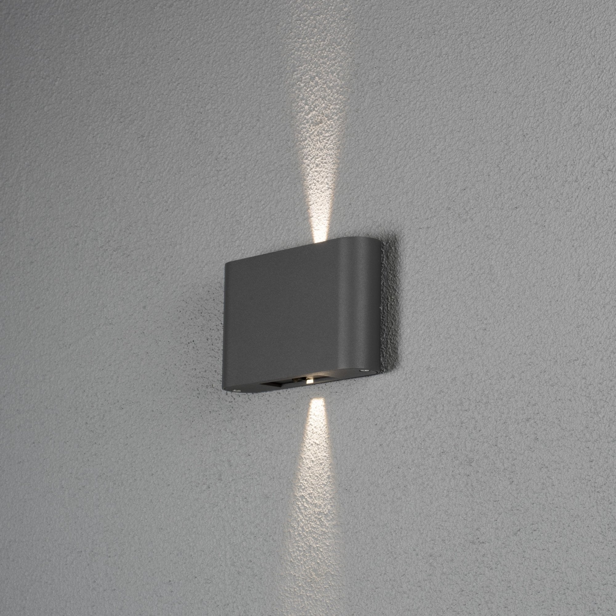 Konstsmide Chieri 11.5cm Oblong LED Wall Light - Anthracite