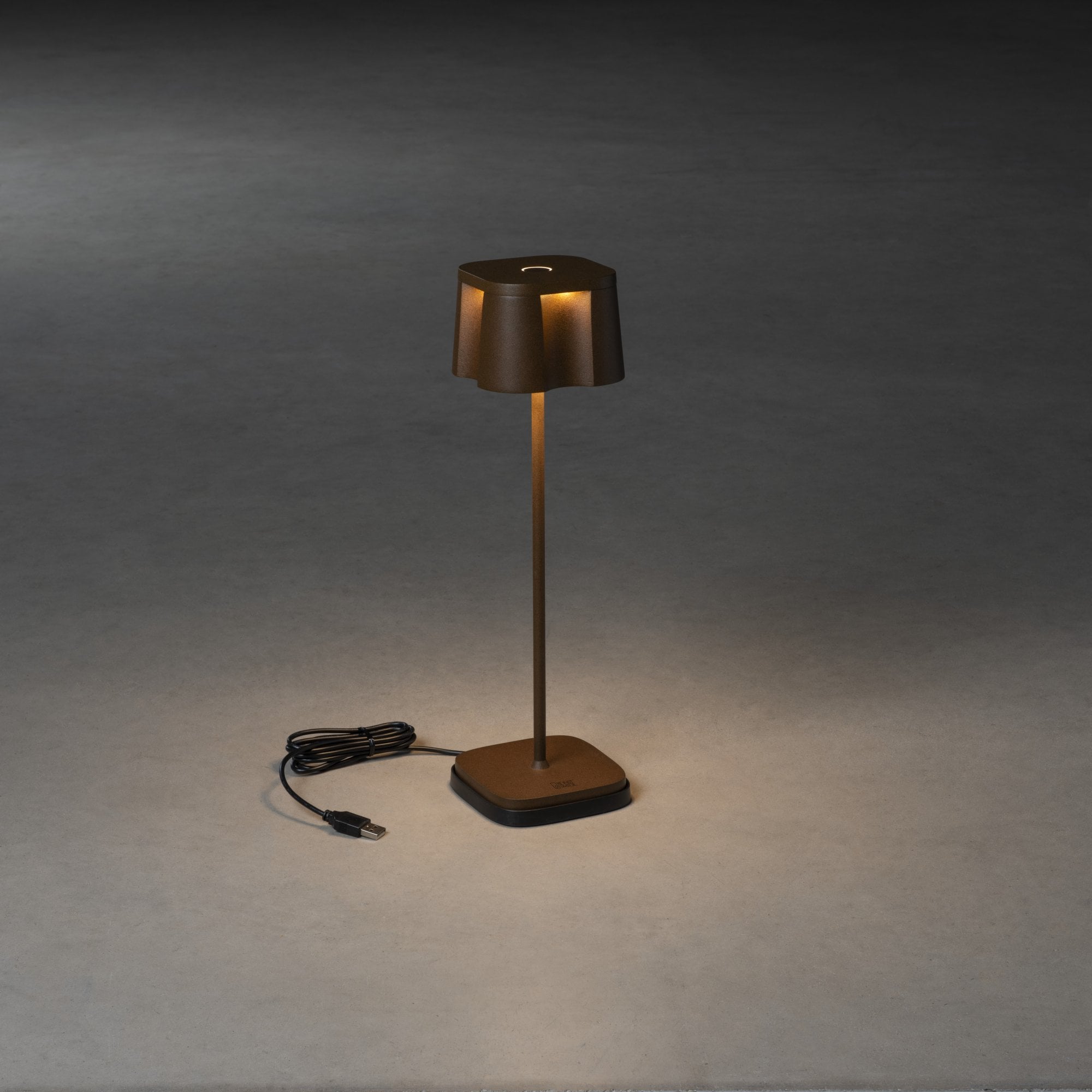 Konstsmide Nice Table Lamp with USB - Rust