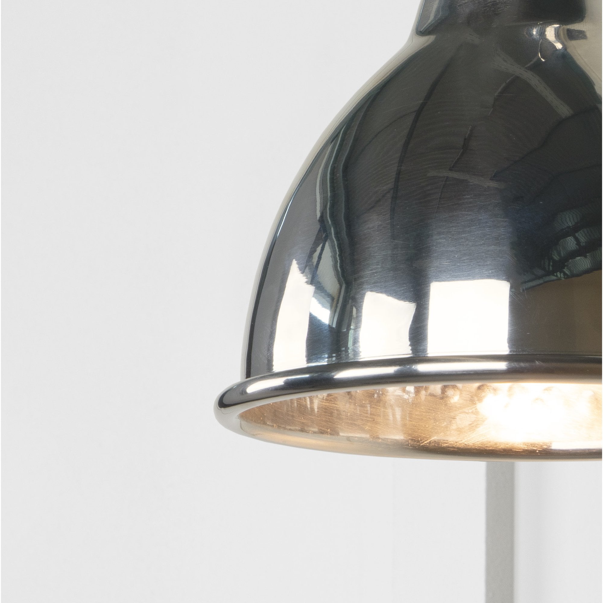 From The Anvil Hammered Nickel Brindley Wall Light