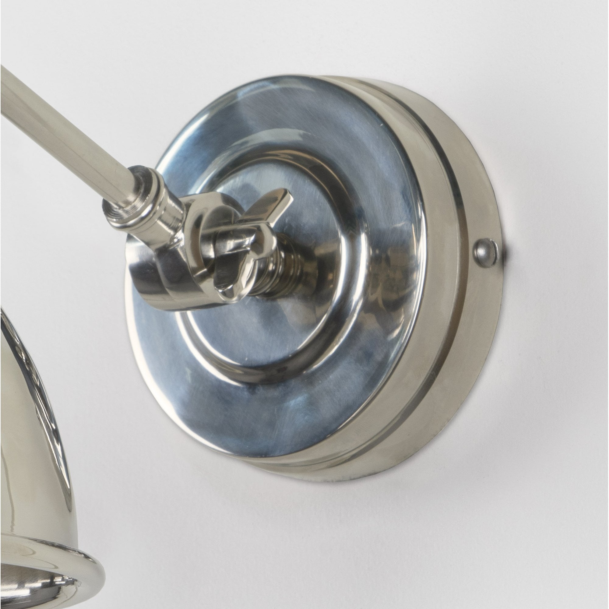 From The Anvil Hammered Nickel Brindley Wall Light