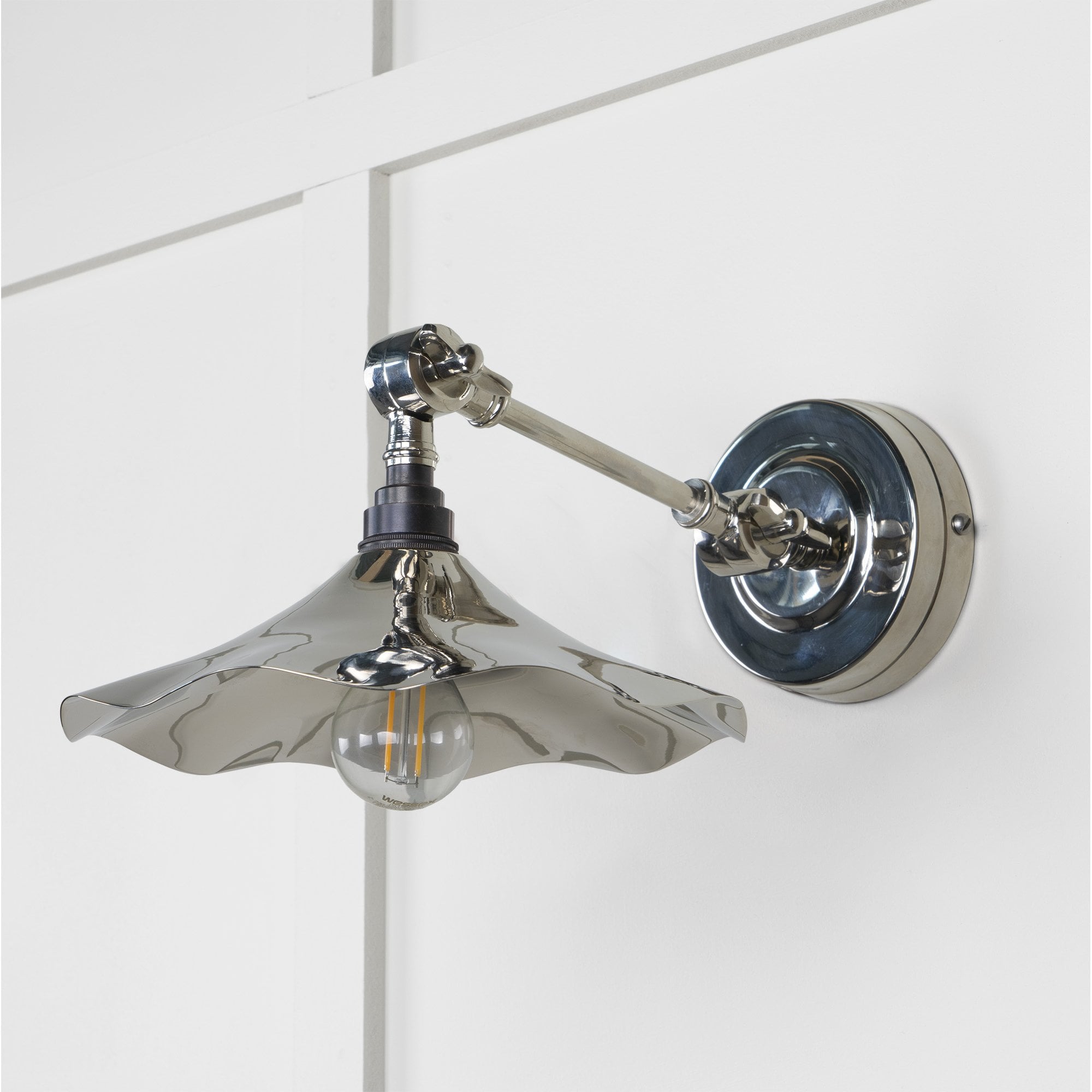 From The Anvil Smooth Nickel Flora Wall Light