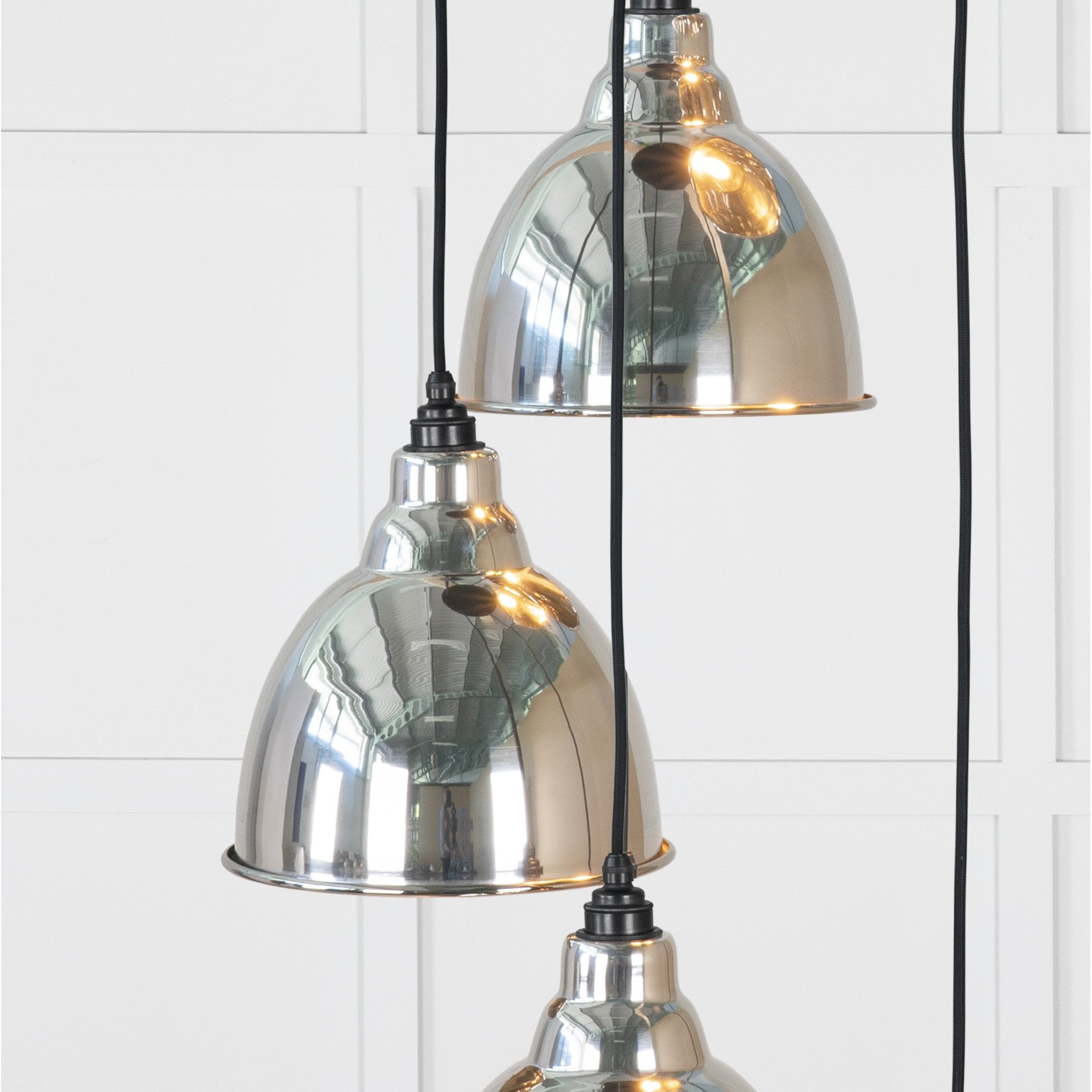 From The Anvil Smooth Nickel Brindley Cluster Pendant