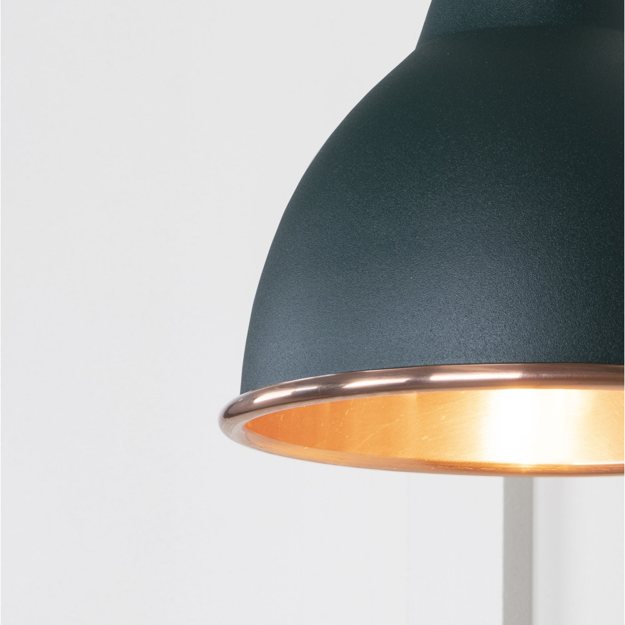 From The Anvil Smooth Copper Brindley Wall Light - Dingle (Rich Green)