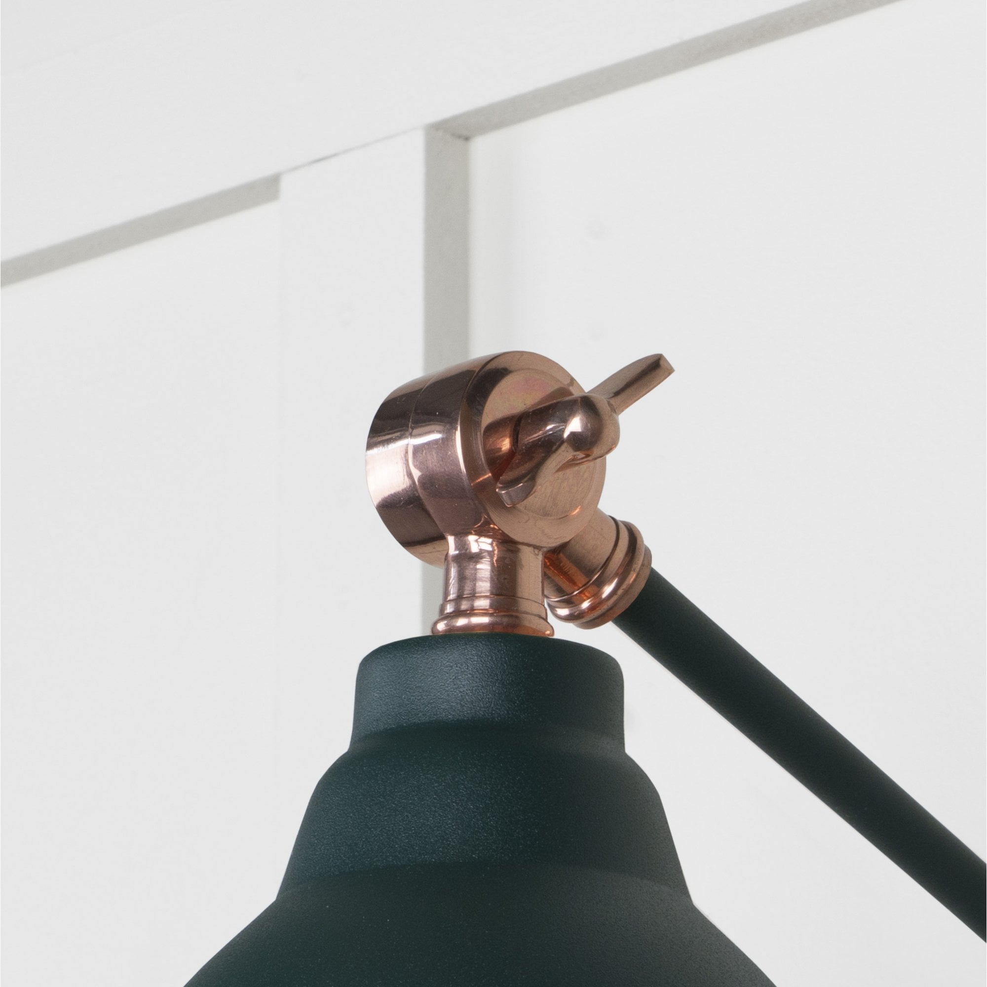 From The Anvil Smooth Copper Brindley Wall Light - Dingle (Rich Green)
