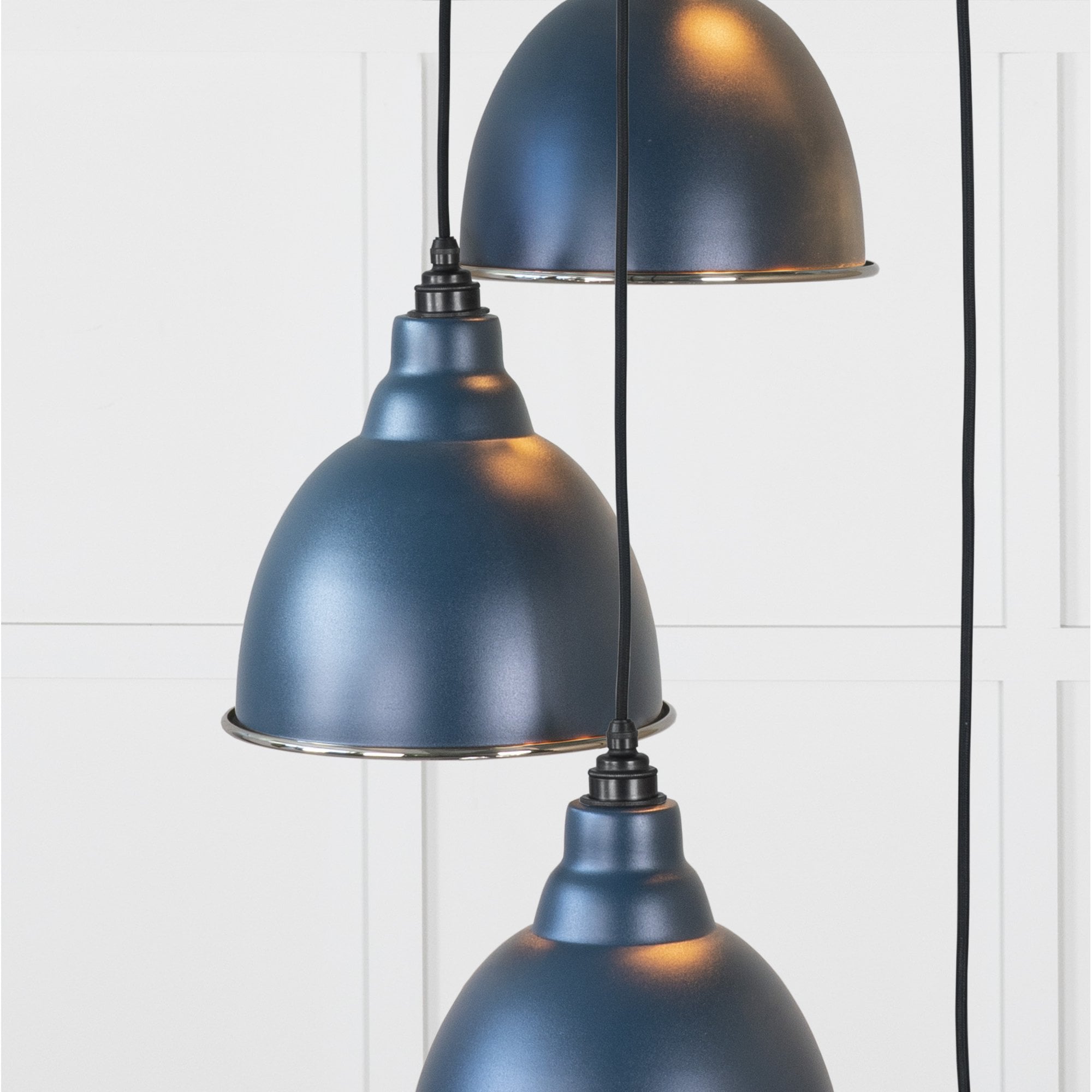 From The Anvil Smooth Nickel Brindley Cluster Pendant - Dusk (Dark Blue/Grey)
