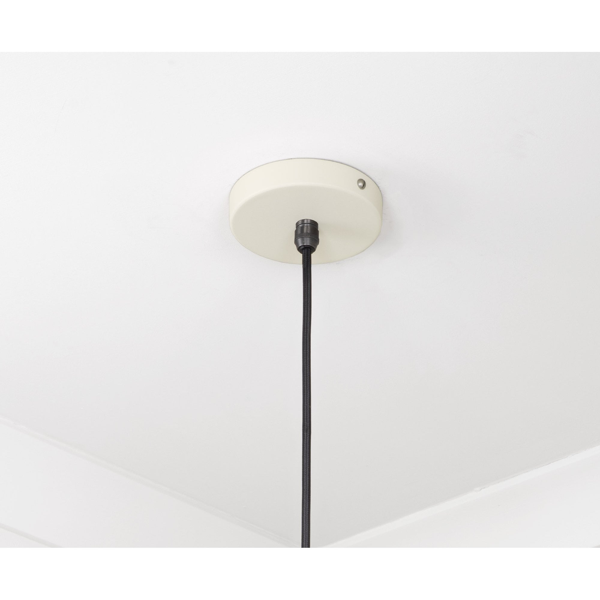From The Anvil Smooth Copper Frankley Pendant - Teasel (Off White/Cream)