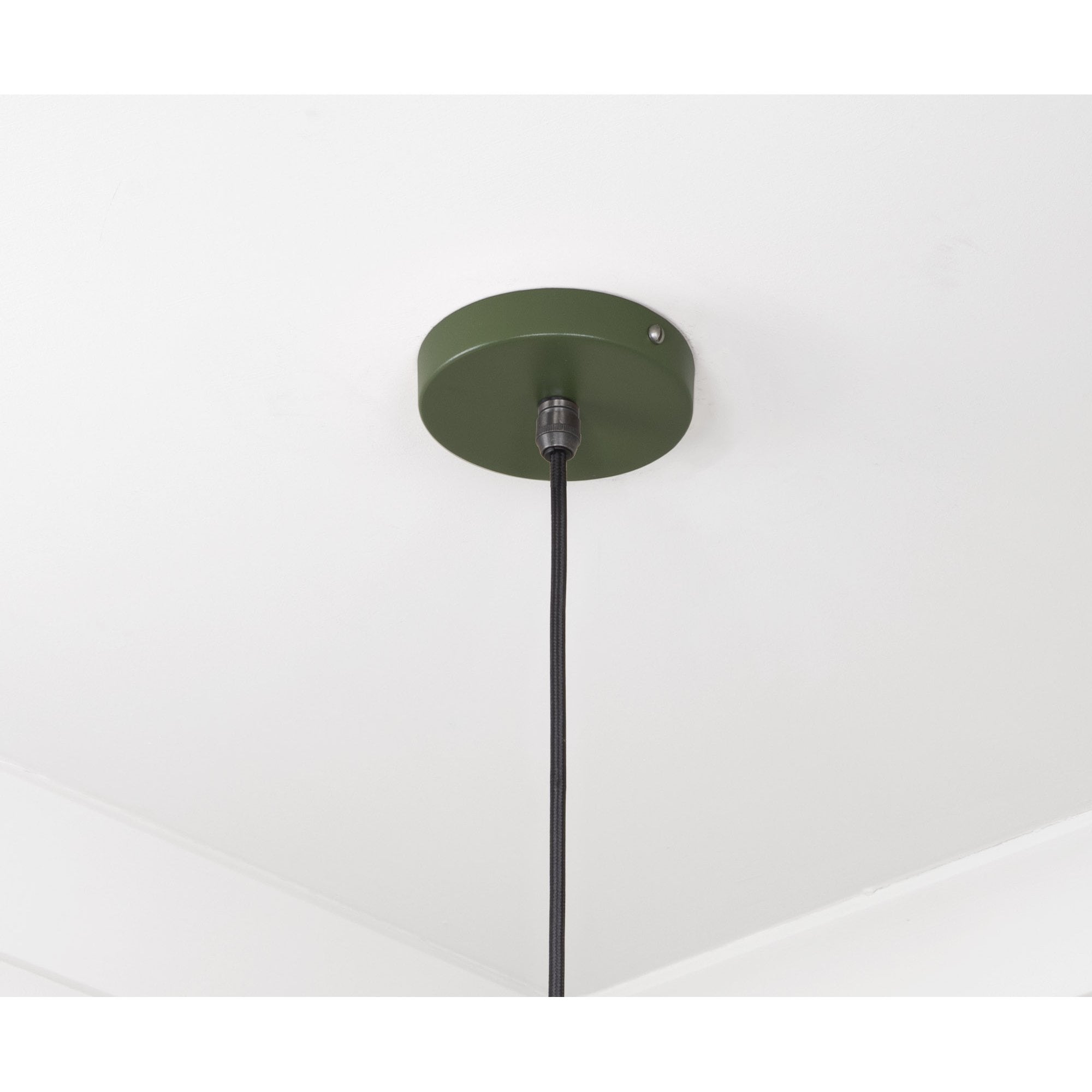 From The Anvil Smooth Nickel Frankley Pendant - Heath (Earthy Green)