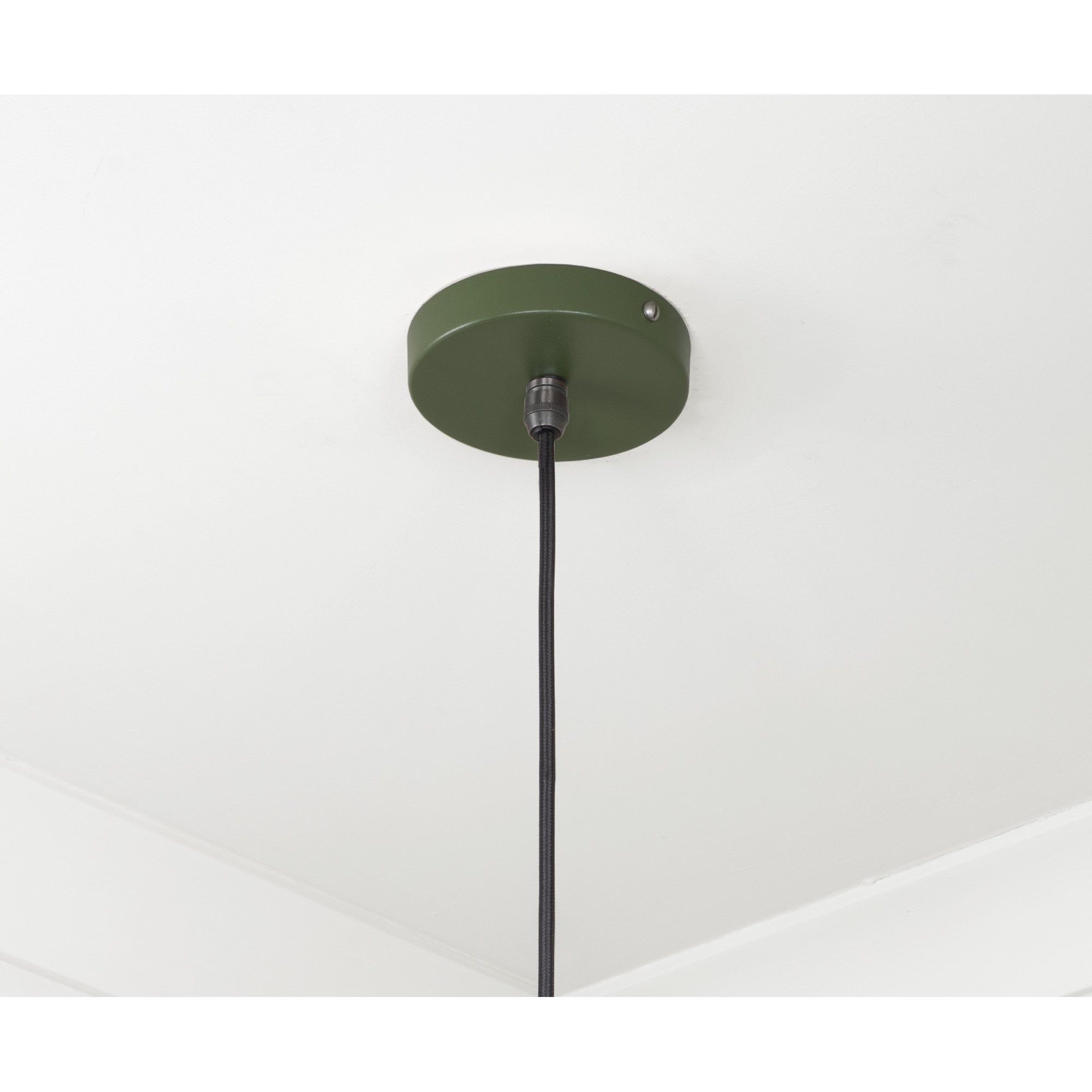 From The Anvil Smooth Brass Frankley Pendant - Heath (Earthy Green)