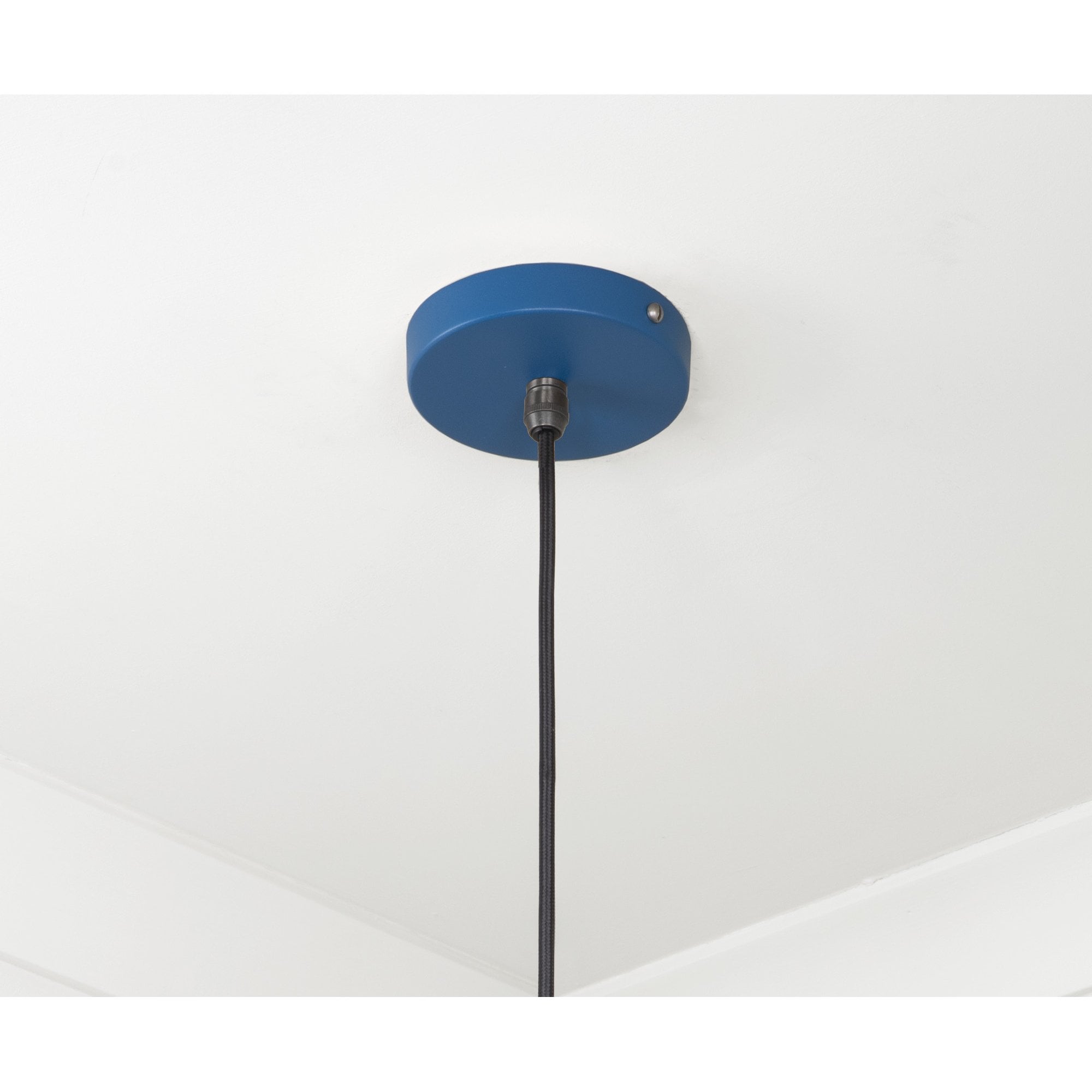 From The Anvil Smooth Brass Frankley Pendant - Upstream (Blue)