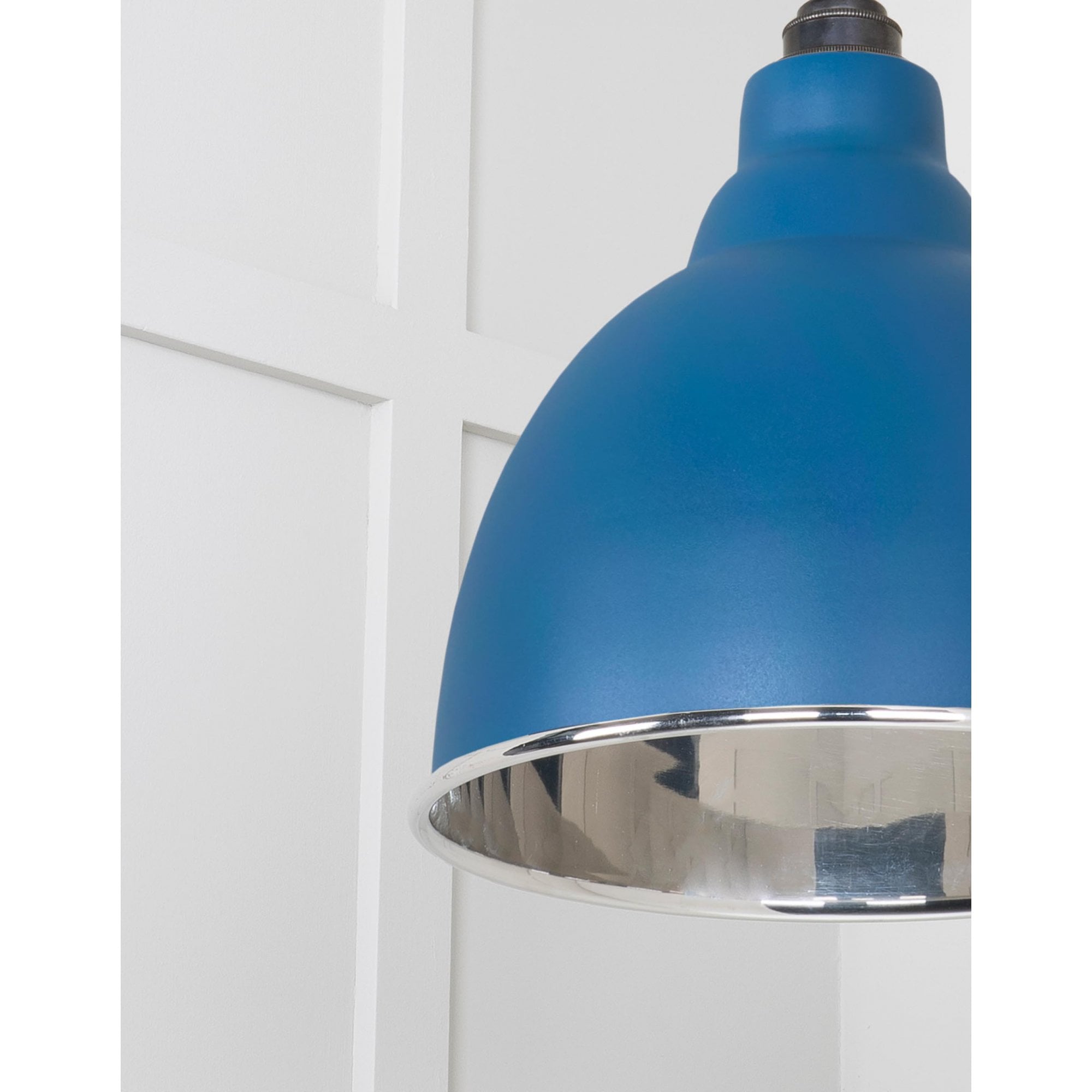 From The Anvil Smooth Nickel Brindley Cluster Pendant - Upstream (Blue)