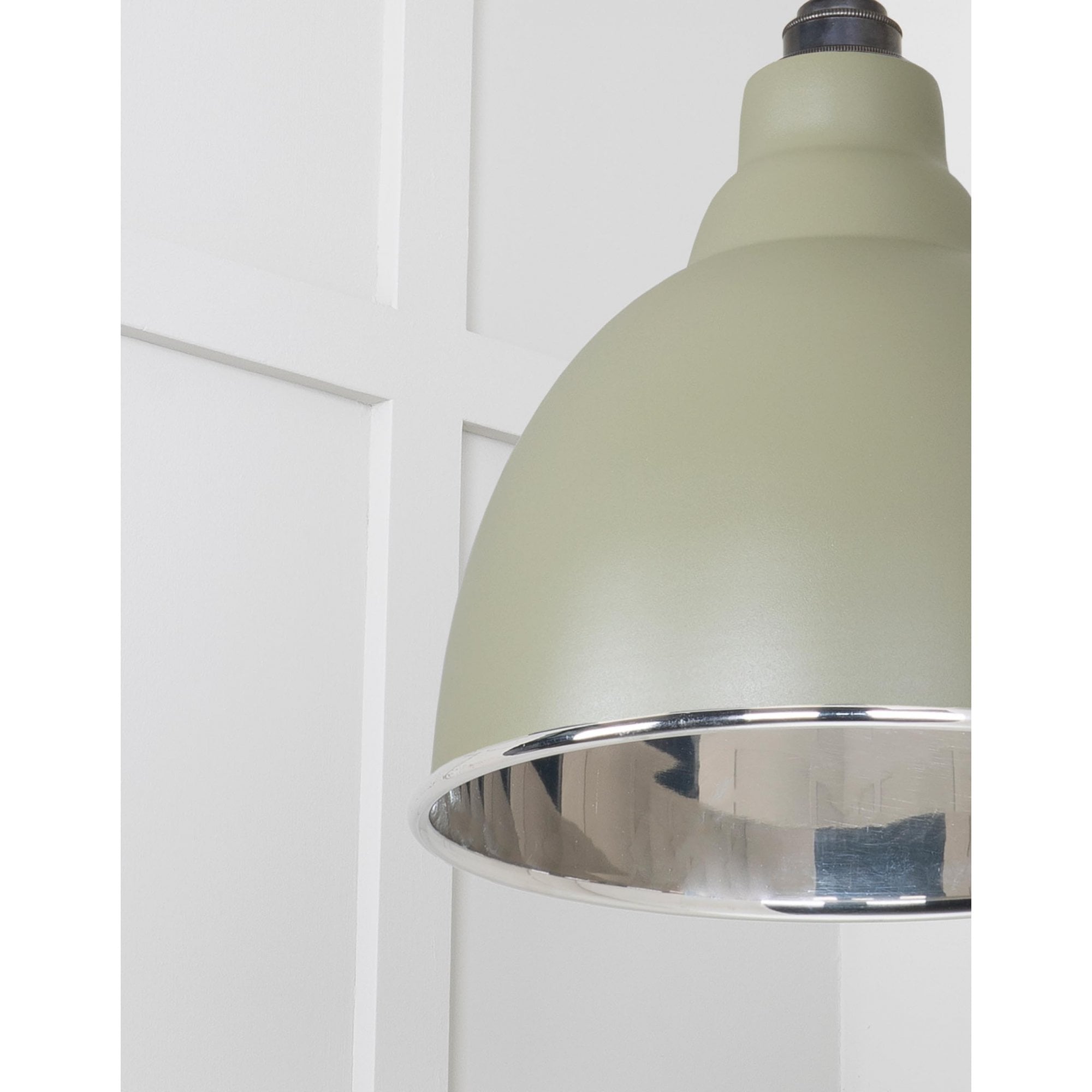 From The Anvil Smooth Nickel Brindley Cluster Pendant - Tump (Pale Green)