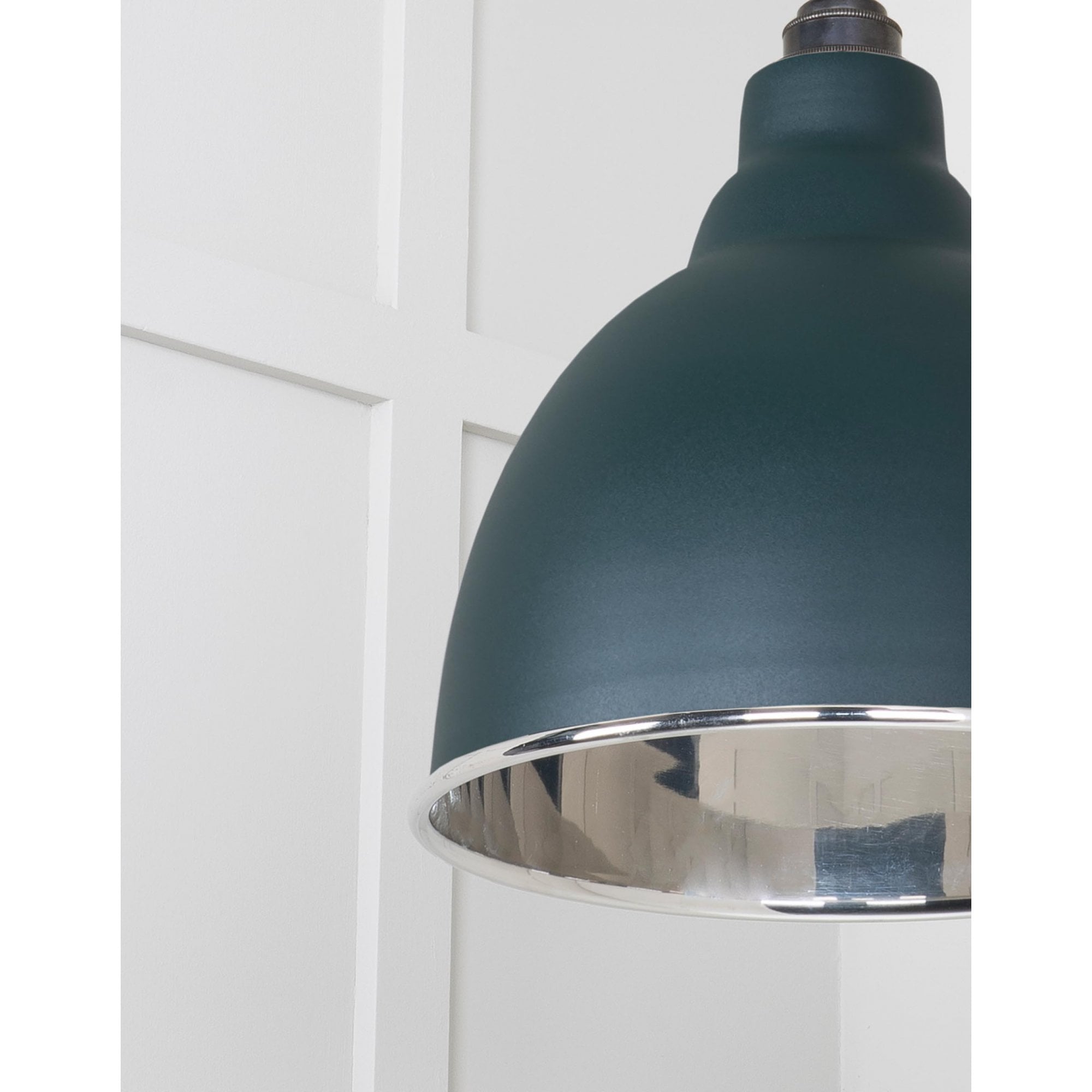 From The Anvil Smooth Nickel Brindley Cluster Pendant - Dingle (Rich Green)