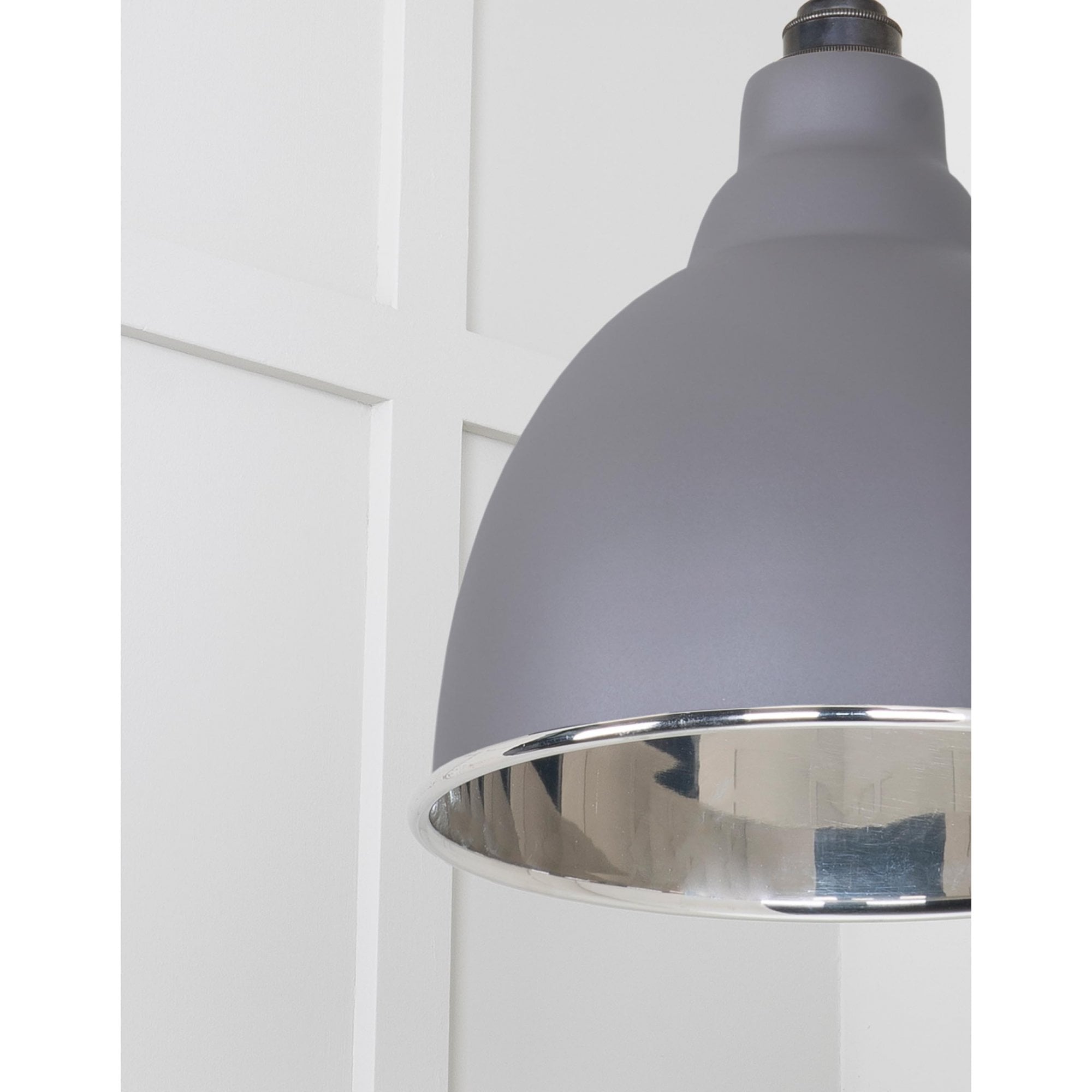 From The Anvil Smooth Nickel Brindley Cluster Pendant - Bluff (Warm Grey)
