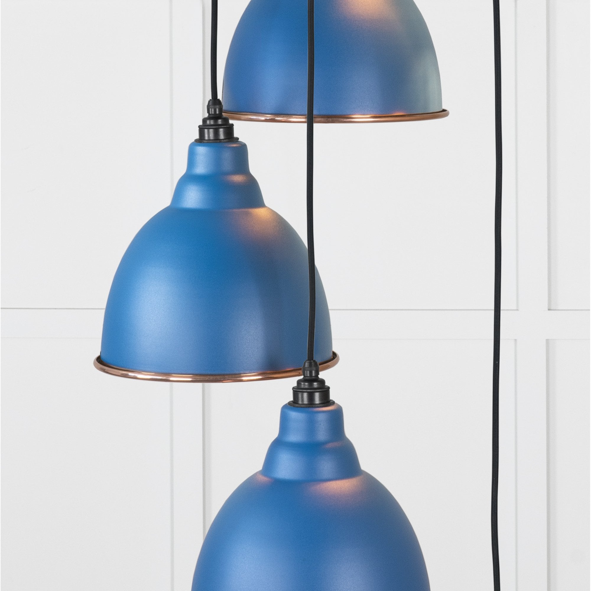 From The Anvil Smooth Copper Brindley Cluster Pendant - Upstream (Blue)